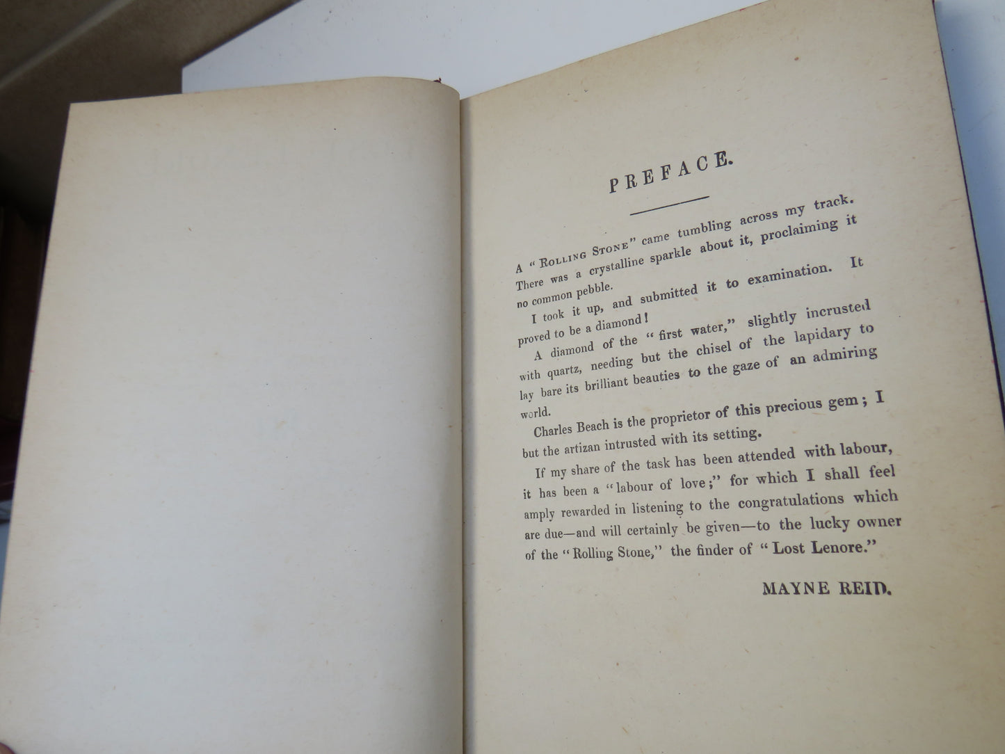 Lost Lenore Or The Adventures Of A Rolling Stone By Captain Mayne Reid