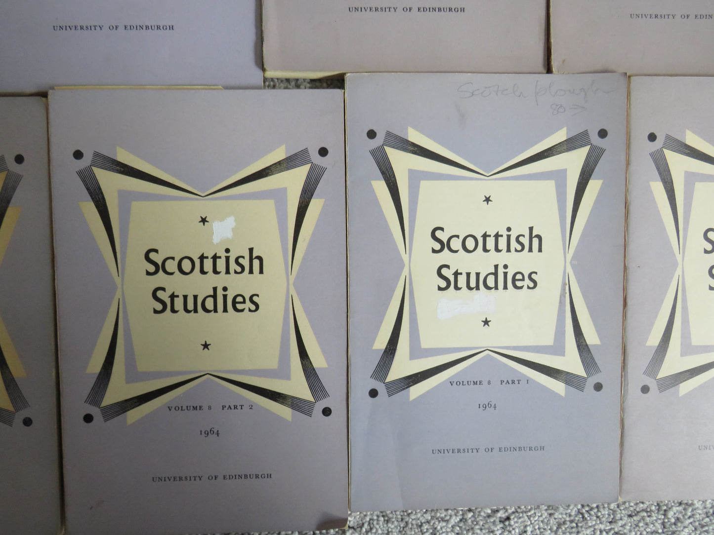 18 Volumes of Scottish Studies From University of Edinburgh