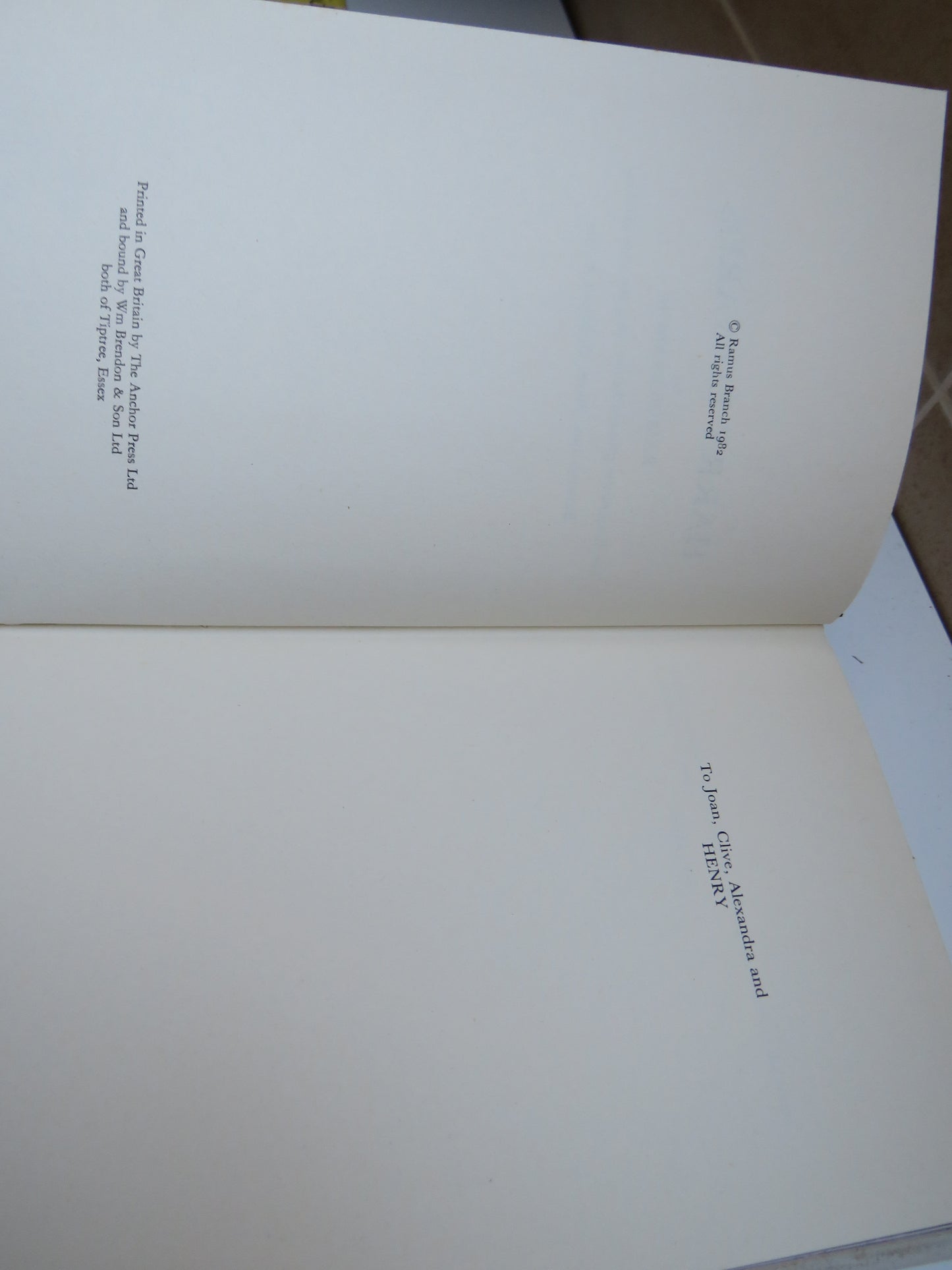 Harry Edwards By Ramus Branch 1982 1st Edition
