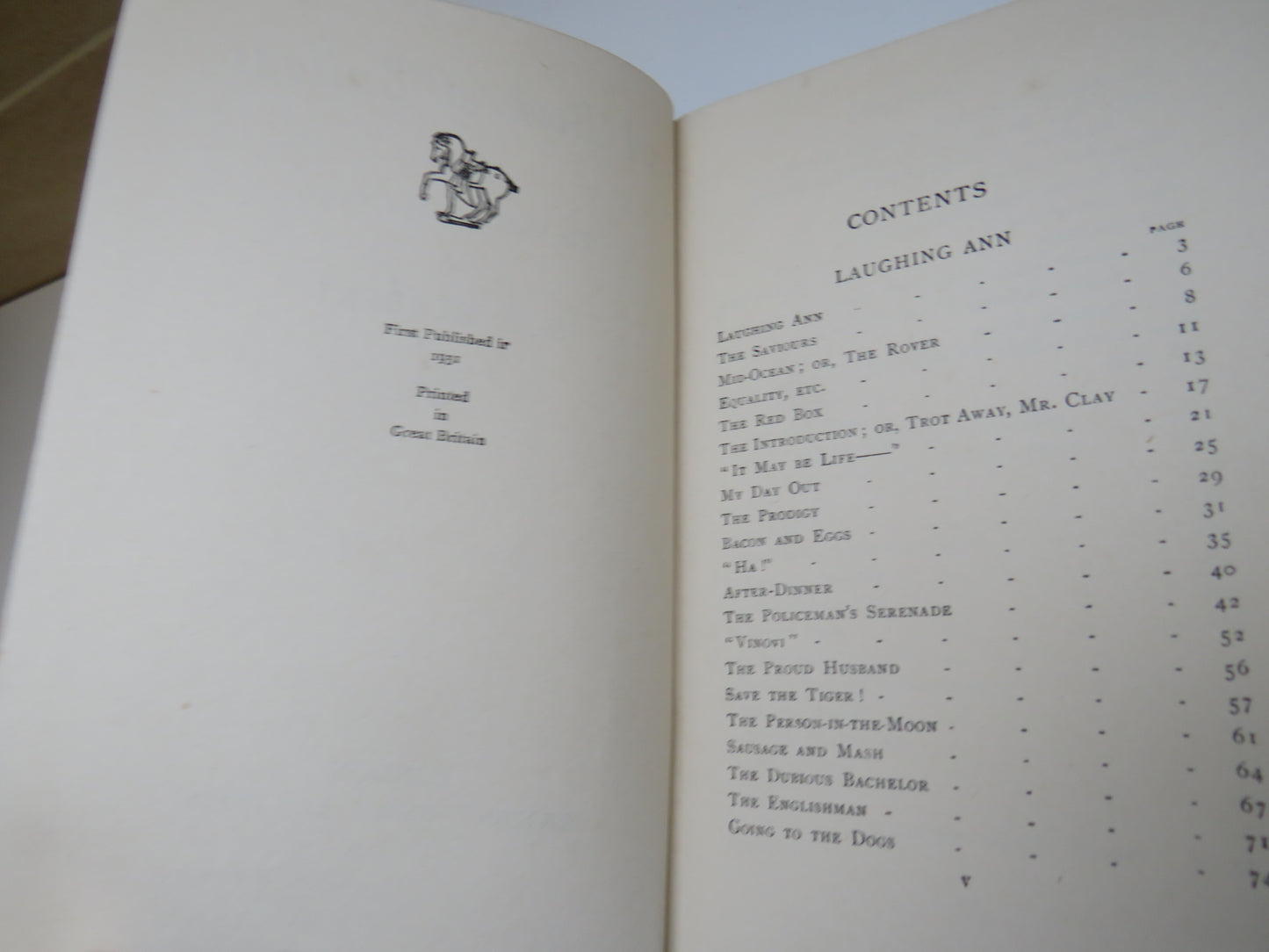 A Book of Ballads being the Collected Light Verse of A. P. Herbert, 1931