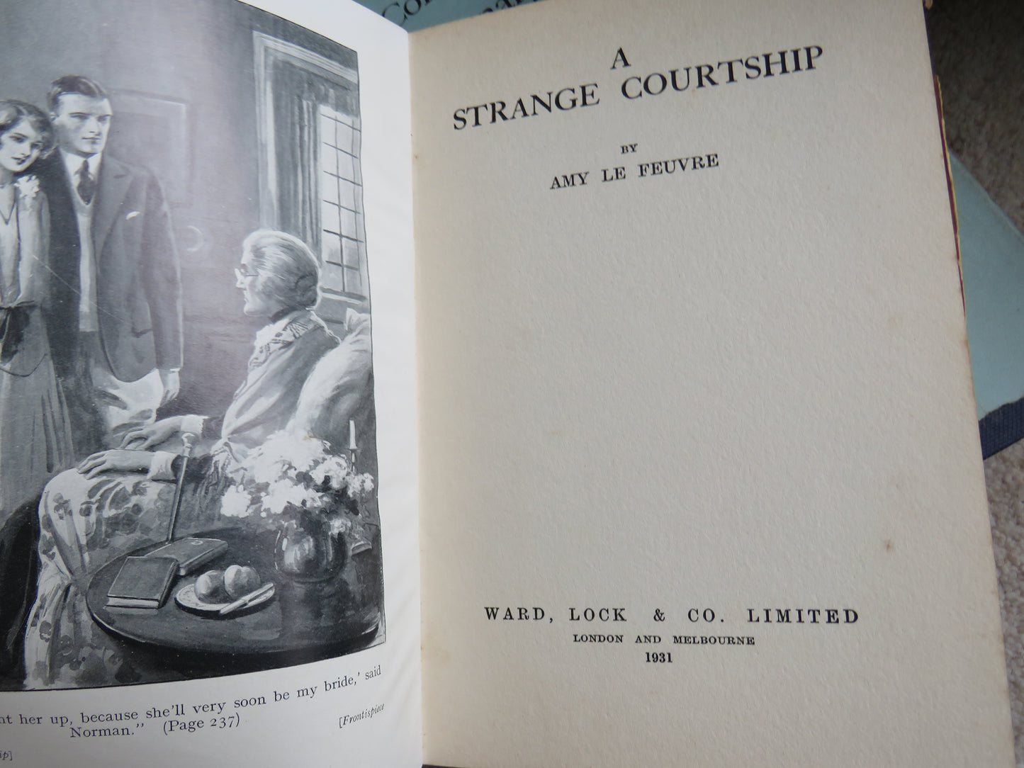 A Strange Courtship By Amy Le Feuvre 1931 1st Edition
