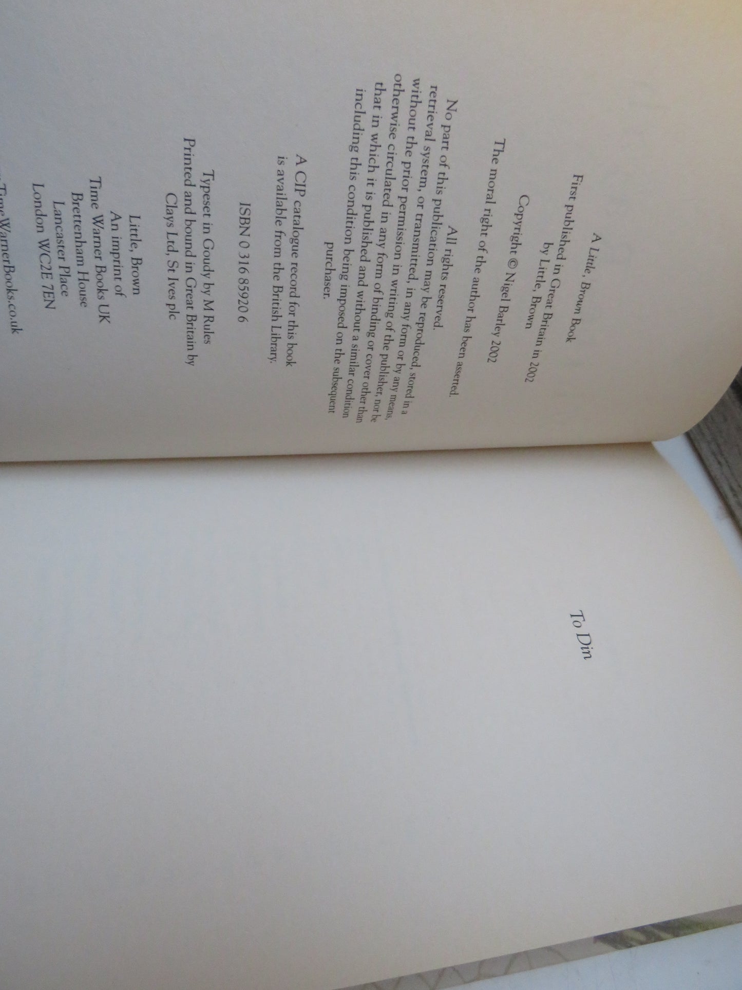 White Rajah By Nigel Barley 2002