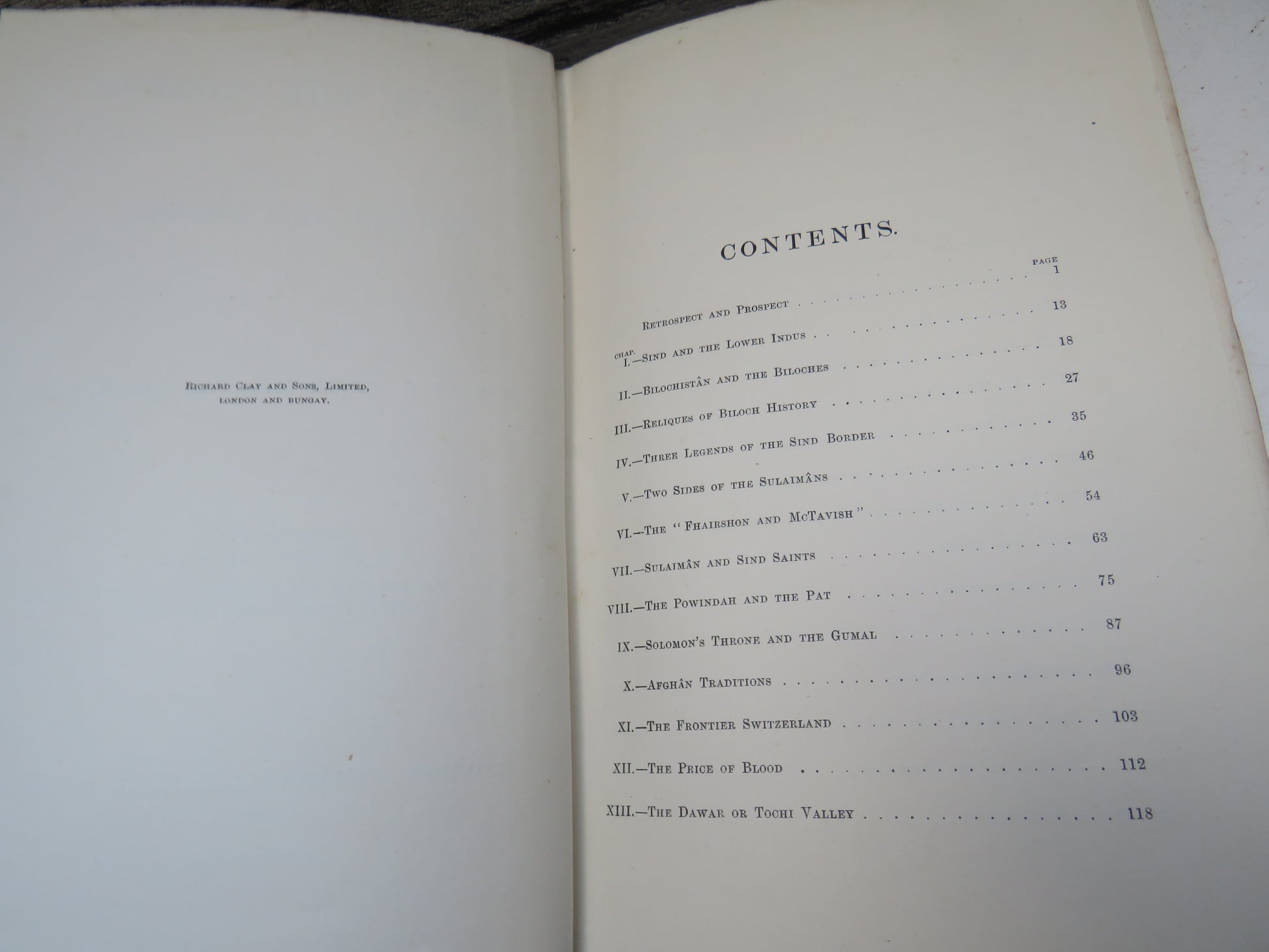 Across The Border or Pathan and Biloch by Edward E. Oliver, 1890, rare book (Antique Travel Book) book 6