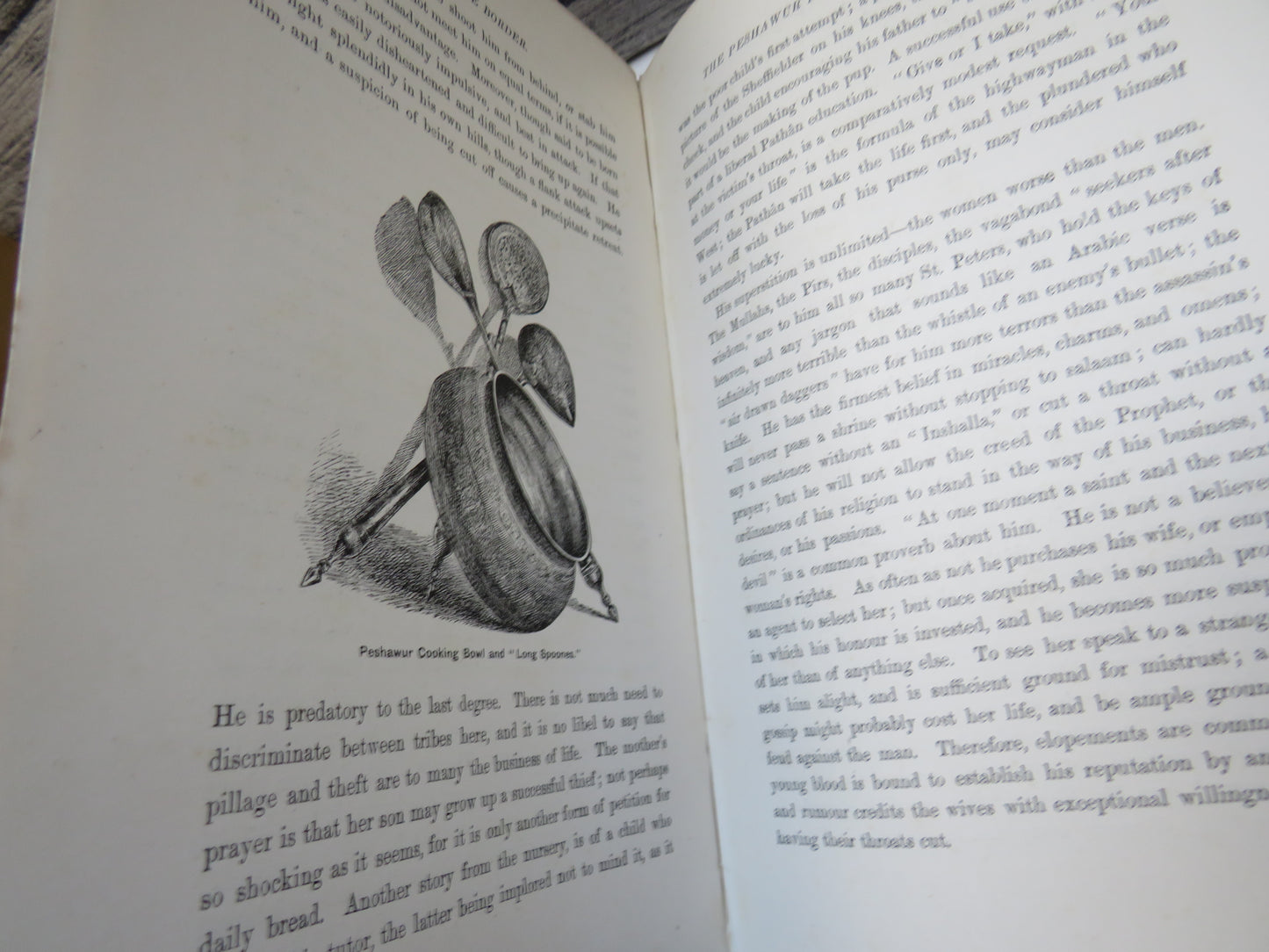 Across The Border or Pathan and Biloch by Edward E. Oliver, 1890, rare book (Antique Travel Book) book 7