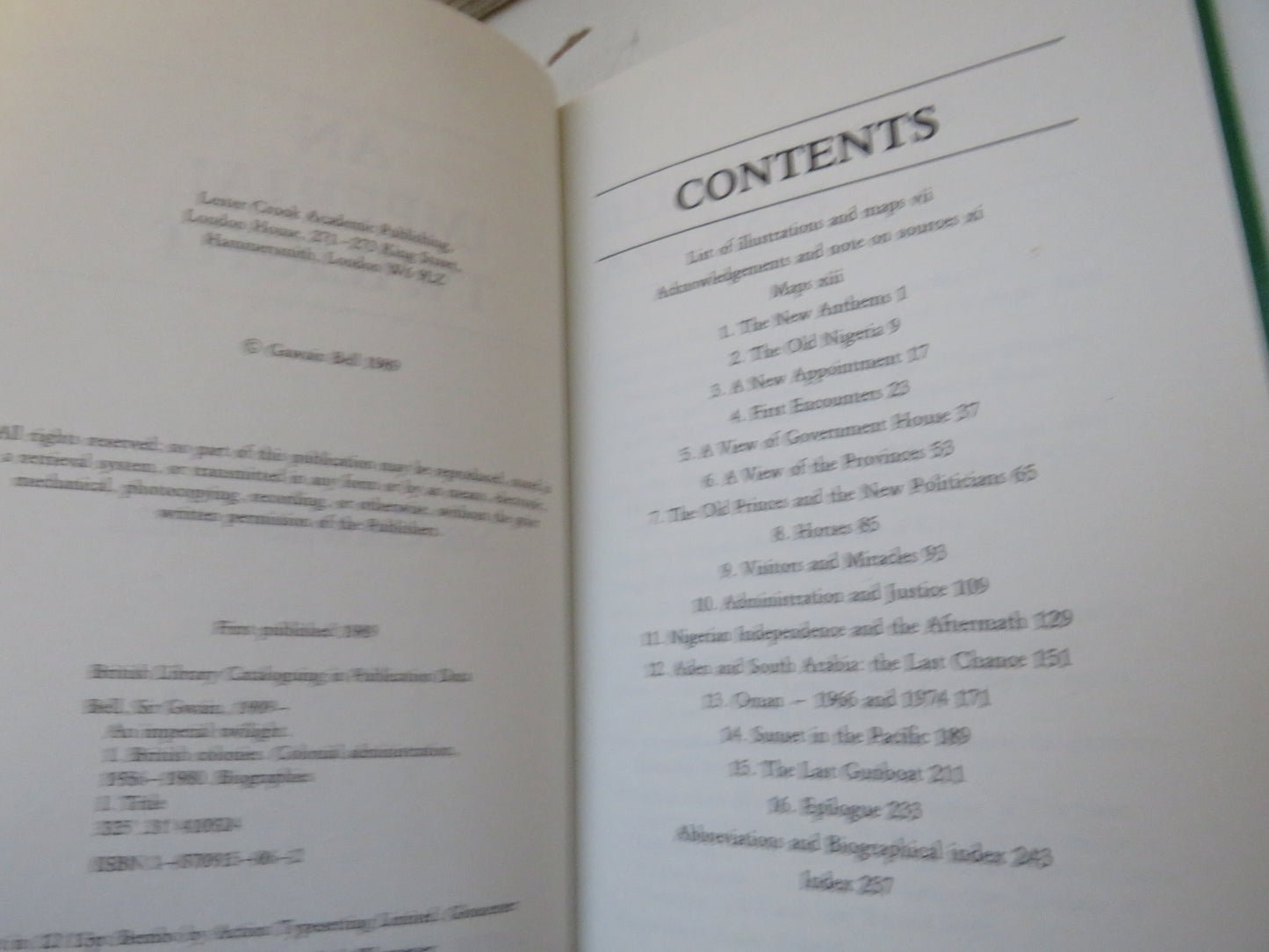 An Imperial Twilight By Sir Gawain Bell 1989