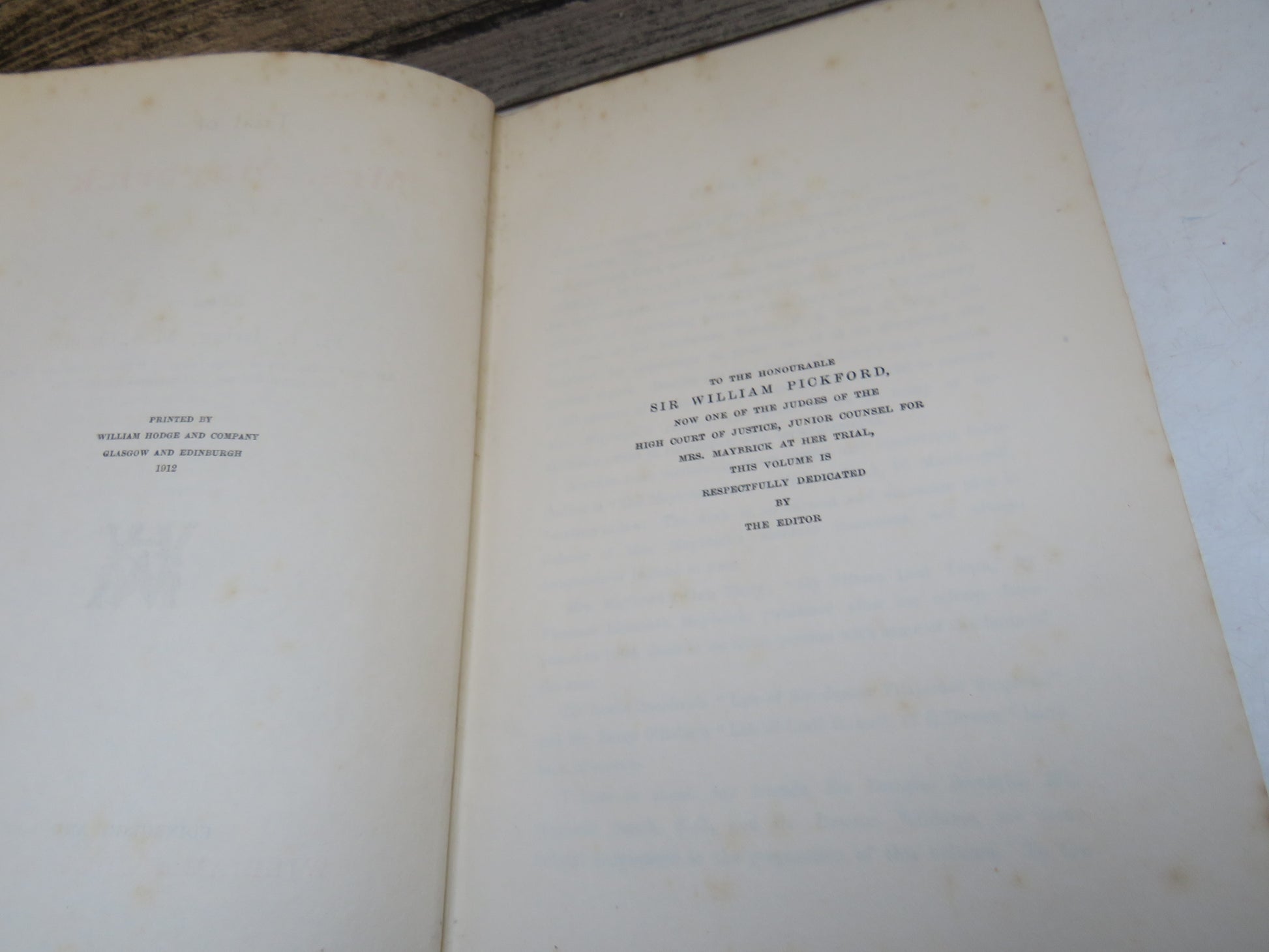 Trial of Mrs. Maybrick edited by H.B. Irving 1912, First Edition (Antique True Crime Book) book 5