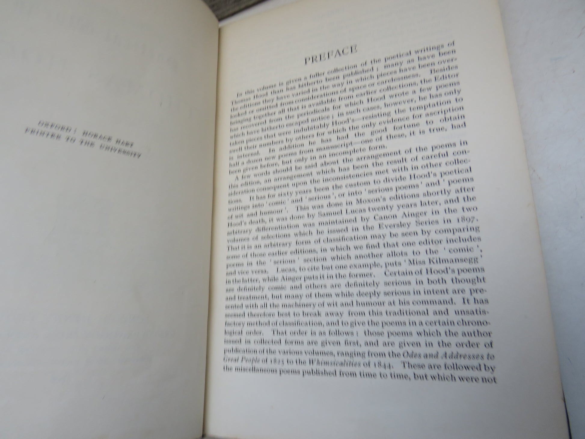 The Complete Poetical Works of Thomas Hood, edited with notes by Walter Jerrold 1906, first edition (Antique Poetry Book) book 5