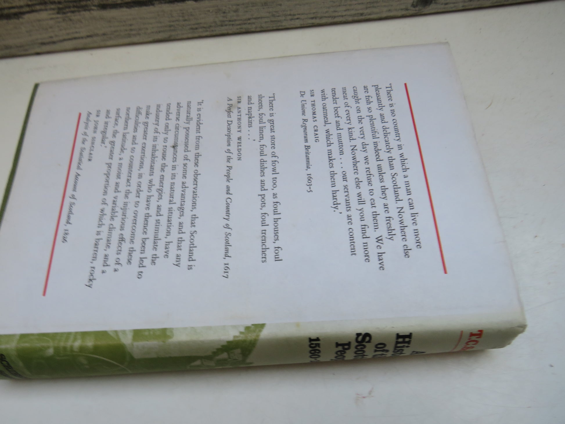 A History of the Scottish People 1560-1830 By T.C. Smout 1969 Author Signed (Modern Scottish History) book 2