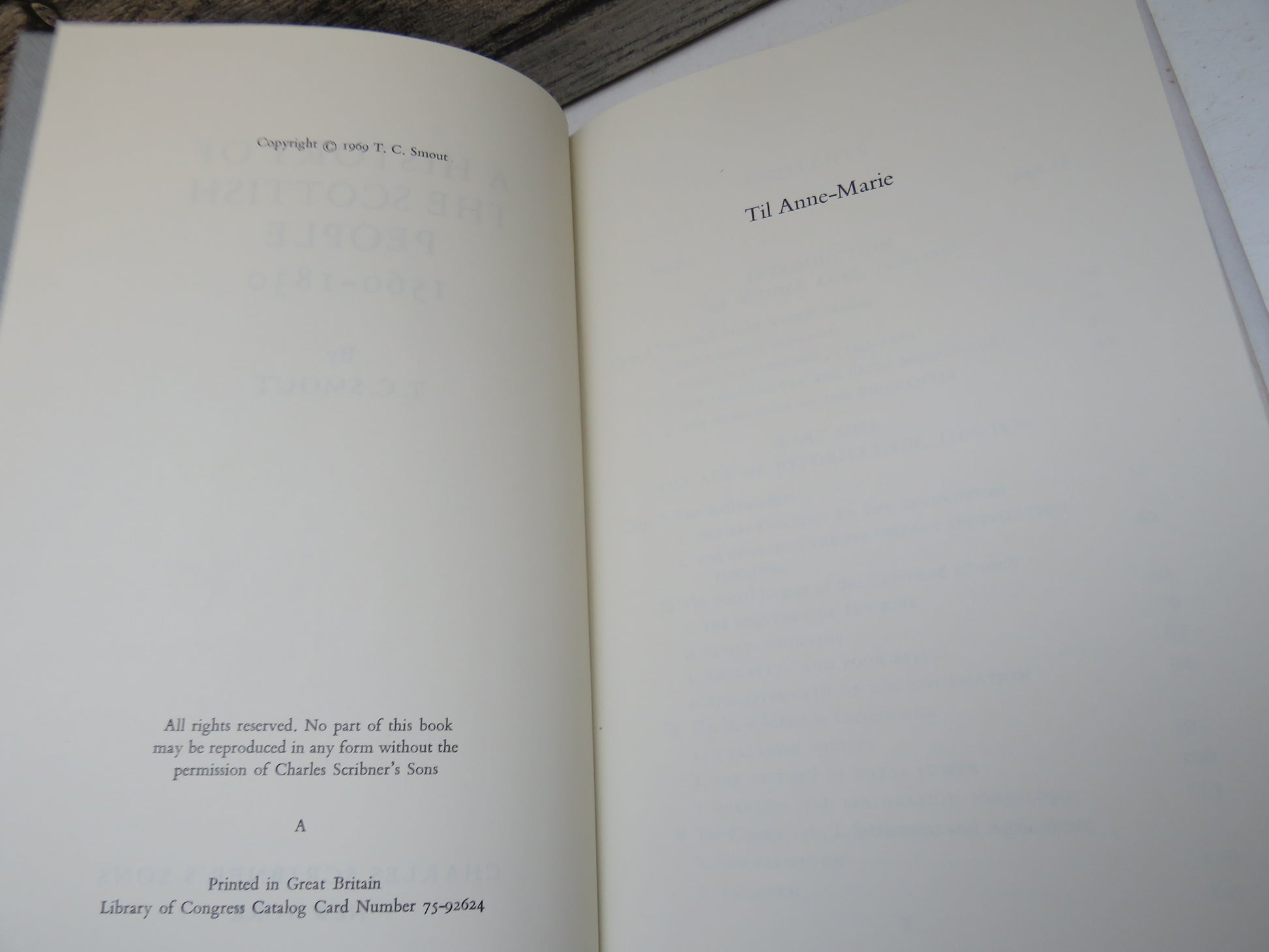 A History of the Scottish People 1560-1830 By T.C. Smout 1969 Author Signed (Modern Scottish History) book 5