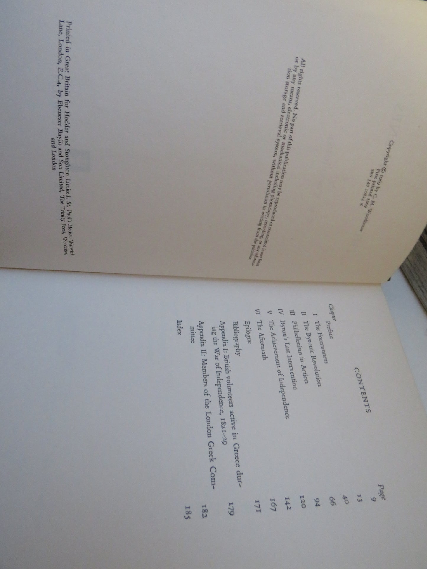 The Philhellenes By C.M. Woodhouse 1969