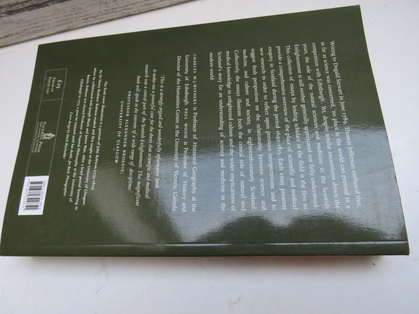 Science and Medicine In The Scottish Enlightenment Edited By Charles W. J. Withers and Paul Wood 2002