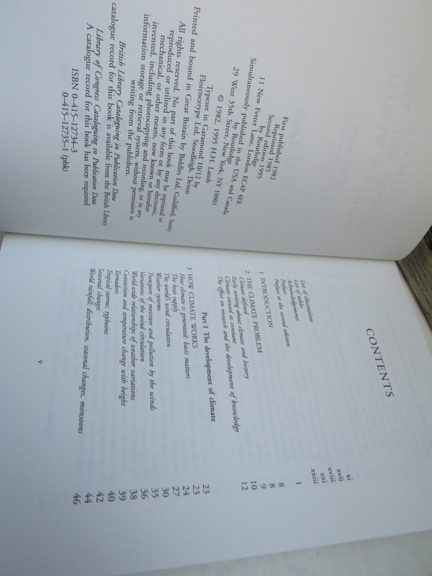 Climate History and the Modern World 2nd Edition By H.H. Lamb 1995