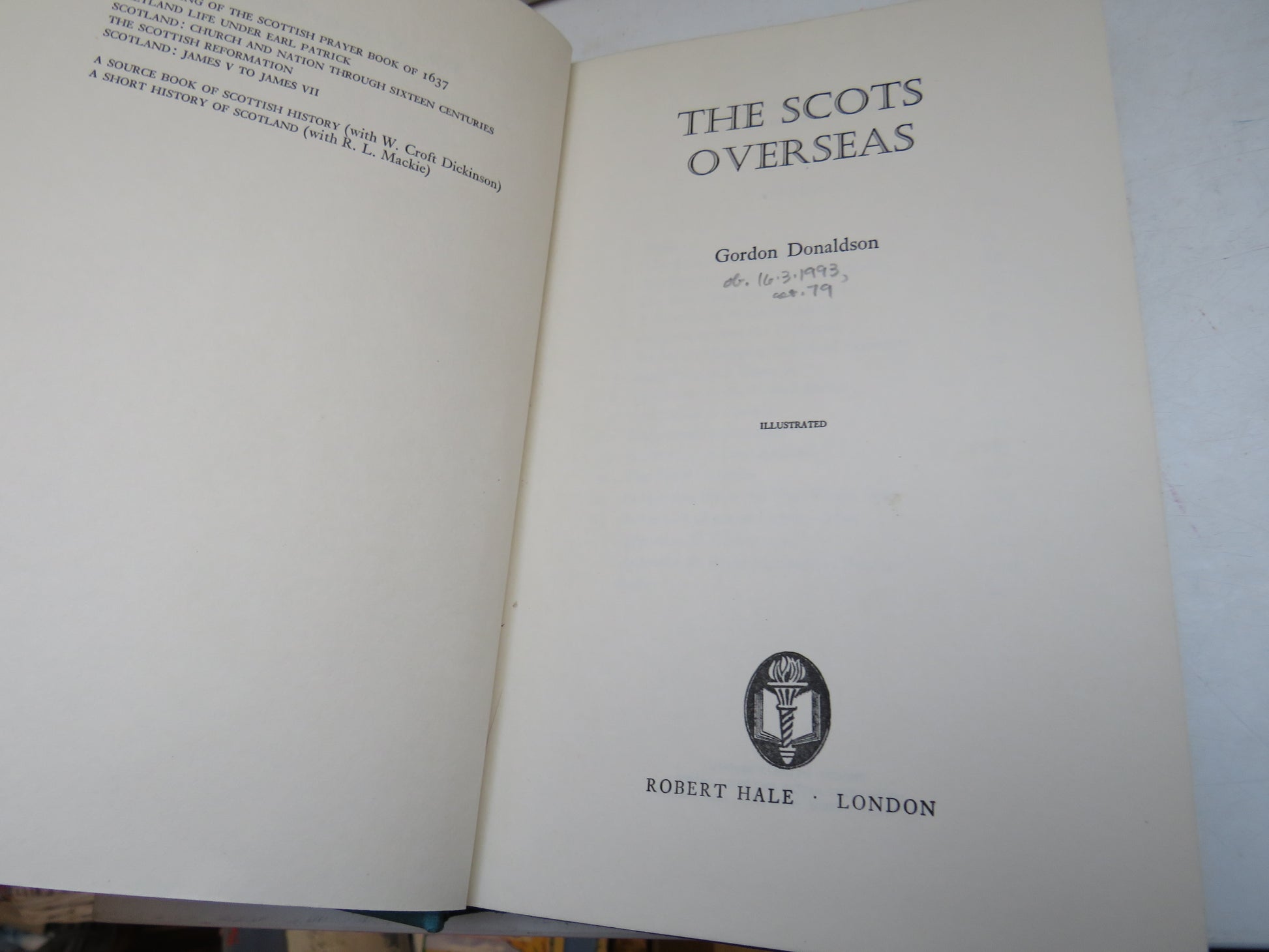 The Scots Overseas By Gordon Donaldson 1966 (Vintage Scottish History) book 4