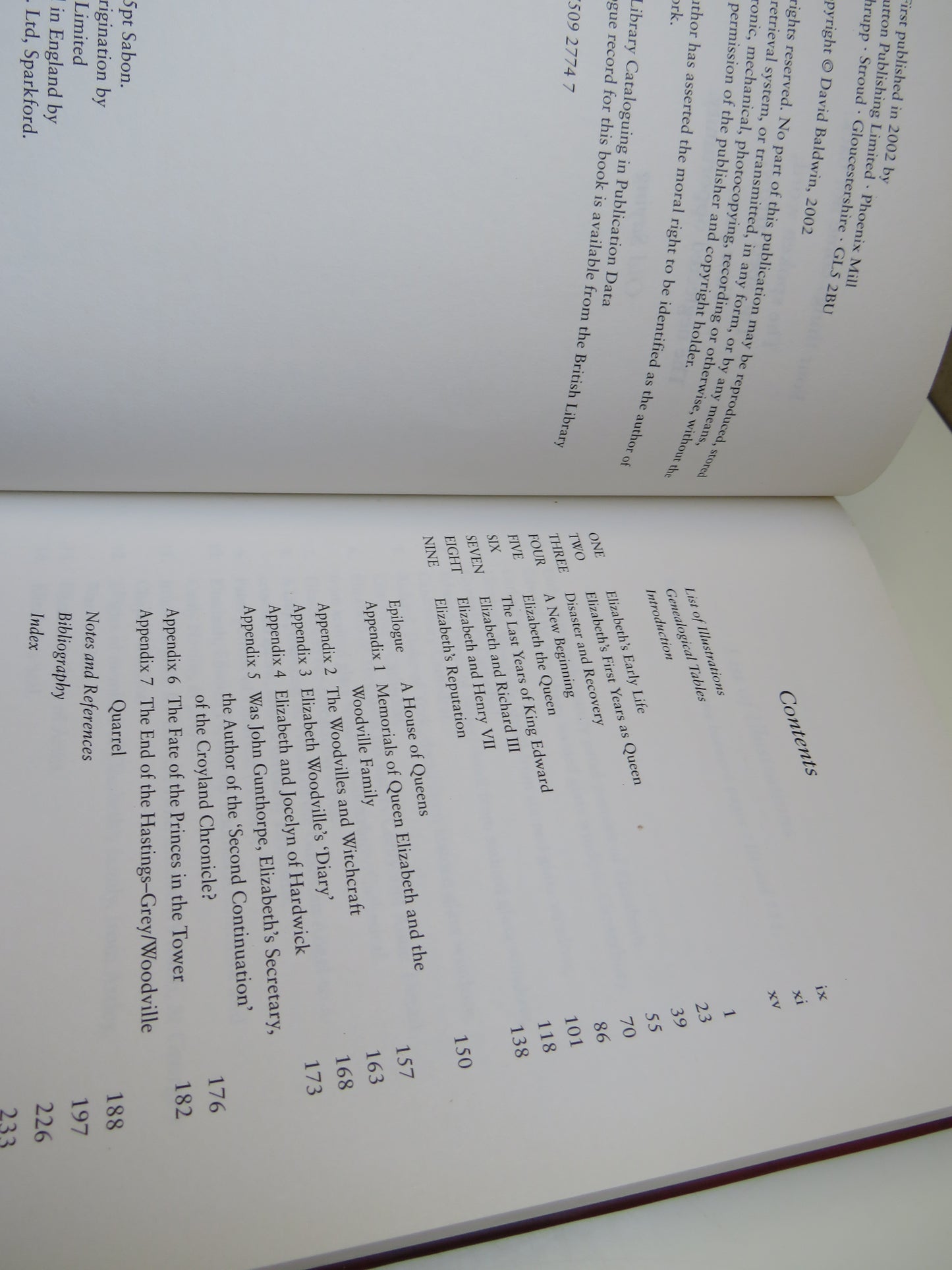 Elizabeth Woodville Mother of the Princes In The Tower By David Baldwin 2002