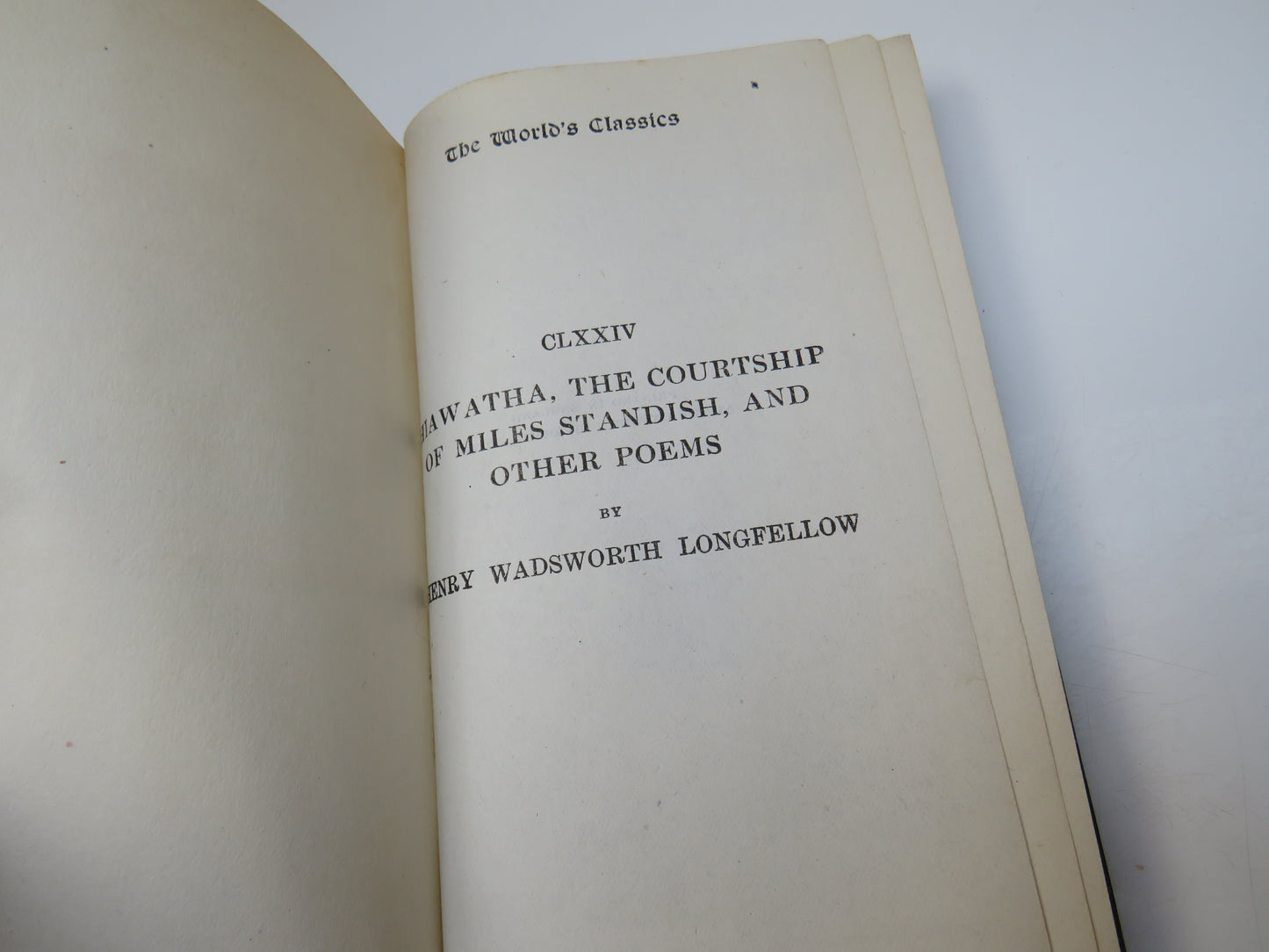 Hiawatha The Courtship of Miles Standish and Other Poems By Henry Wadsworth Longfellow 1921