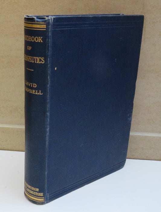 Handbook of Therapeutics by David Campbell, 1930