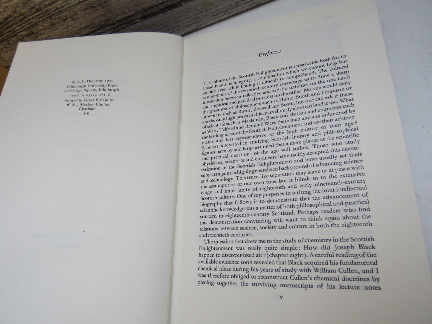 Philosophical Chemistry In The Scottish Enlightenment The Doctrines and Discoveries of William Cullen and Joseph Black 1975