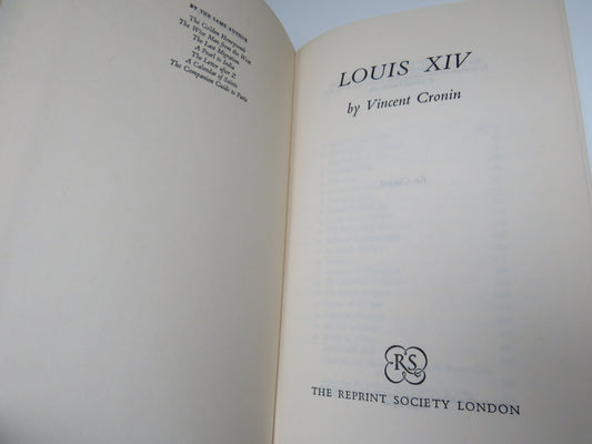 Louis XIV By Vincent Cronin 1964