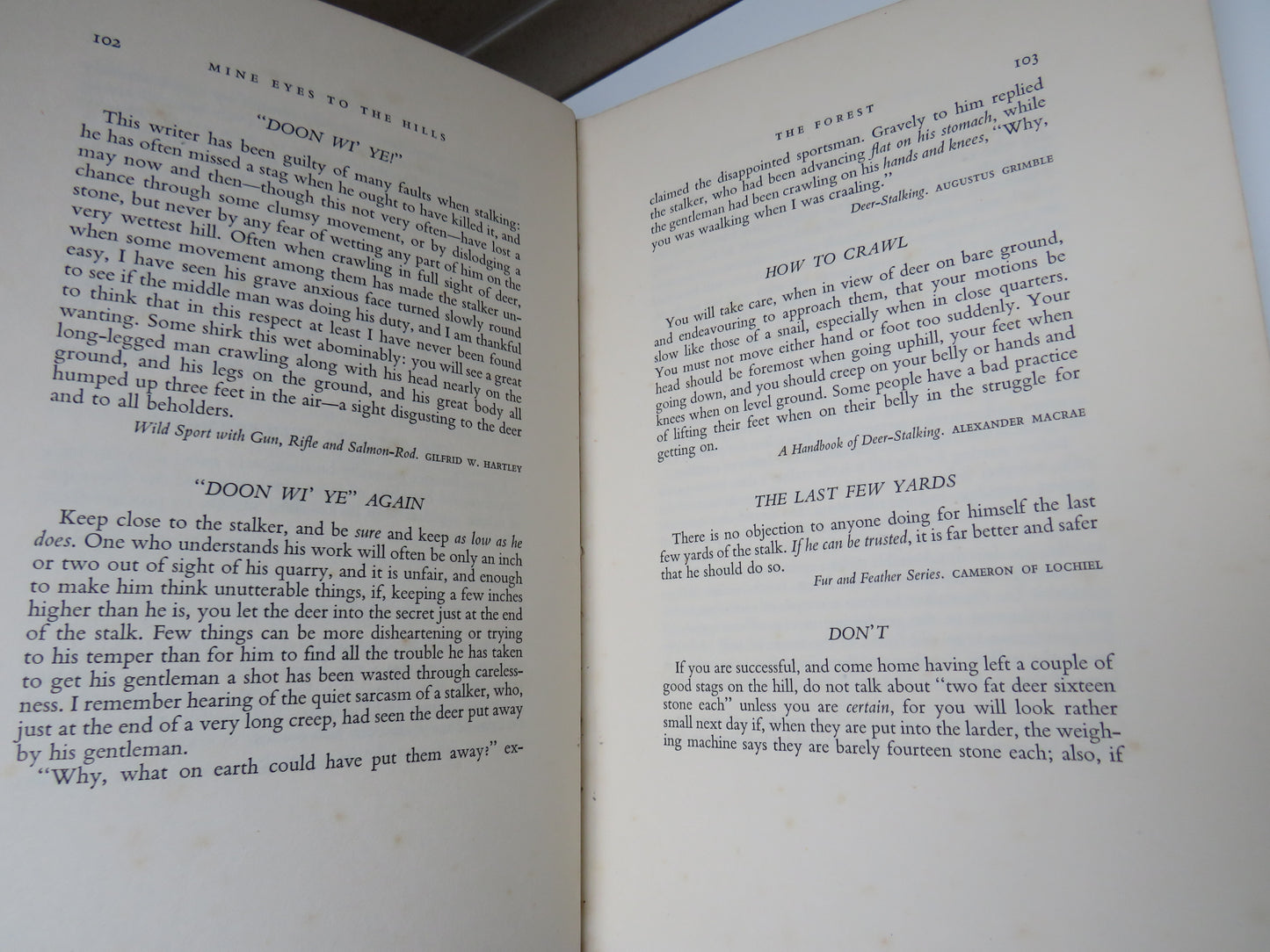 Mine Eyes To The Hills An Anthology Of The Highland Forest Arranged By Patrick R Chalmers 1931