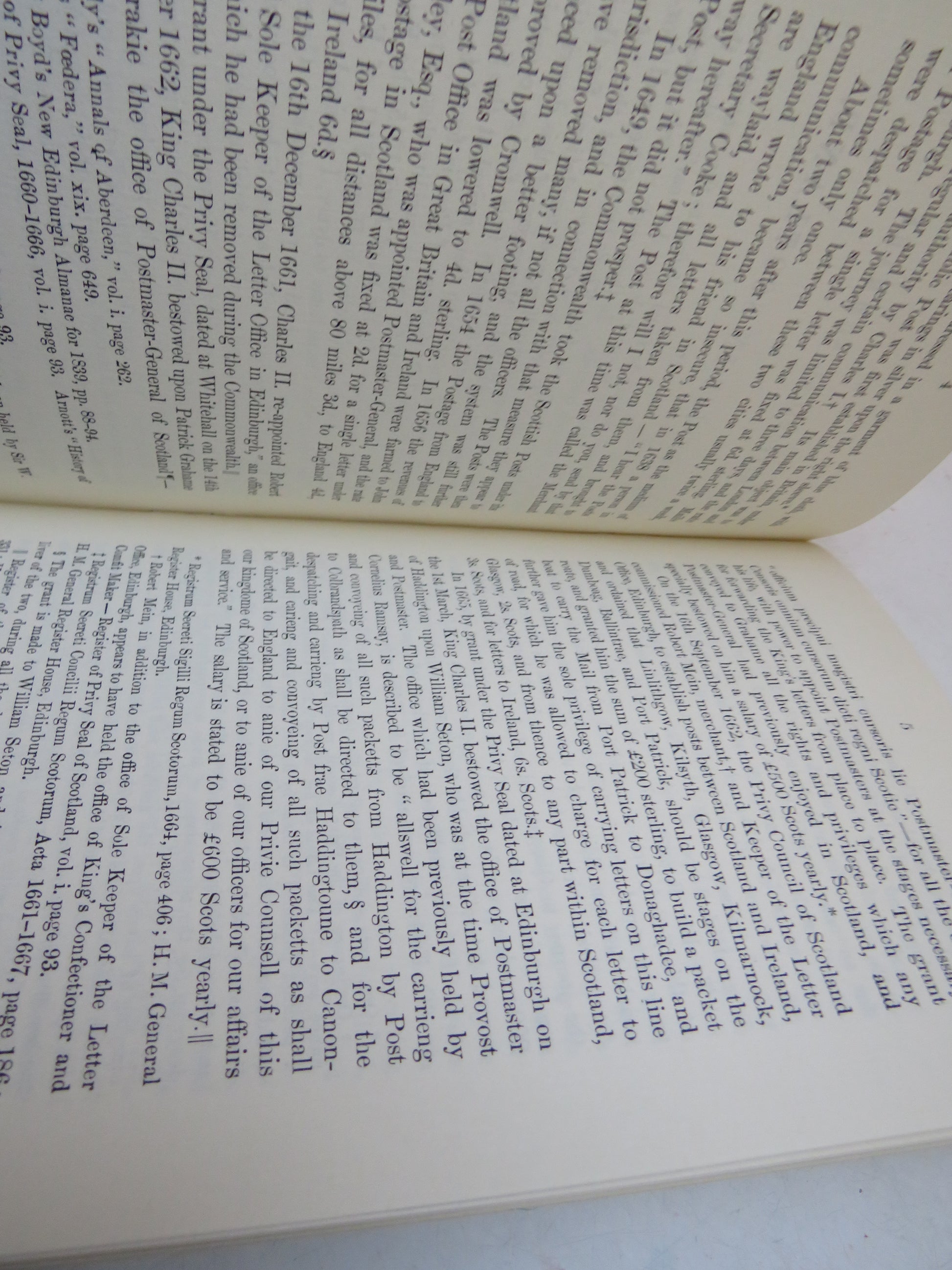 An Historical Summary of the Post Office In Scotland Compiled From Authentic Records and Documents By T.B. Lang 1856 - 1984 Reprint (Reprint History Book) book 5
