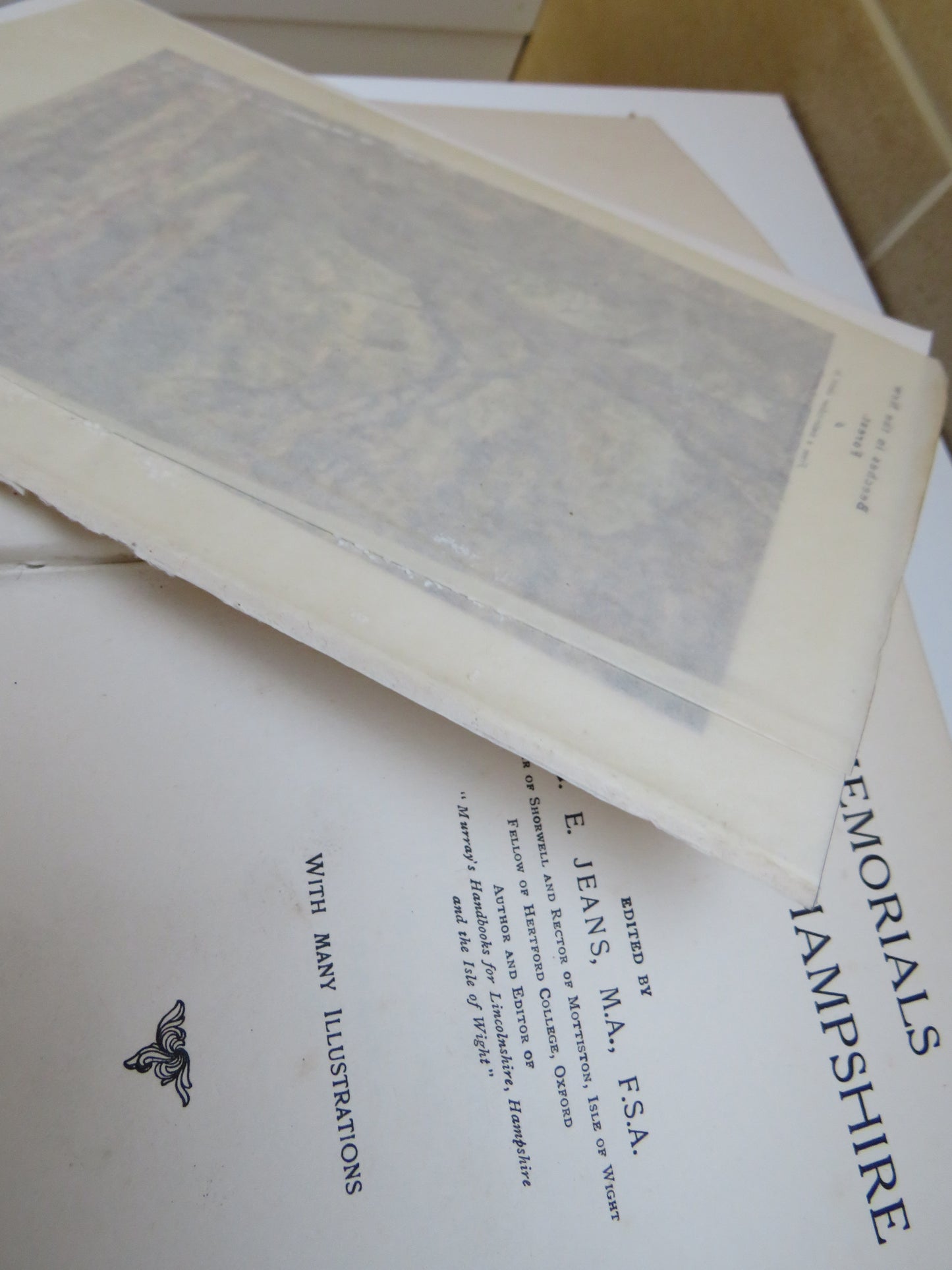 Memorials of Old Hampshire Edited By G. E. Jeans 1906