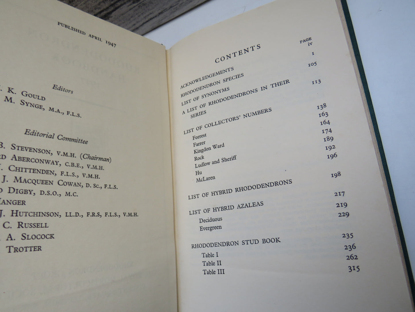 Rhododendron Handbook 1947