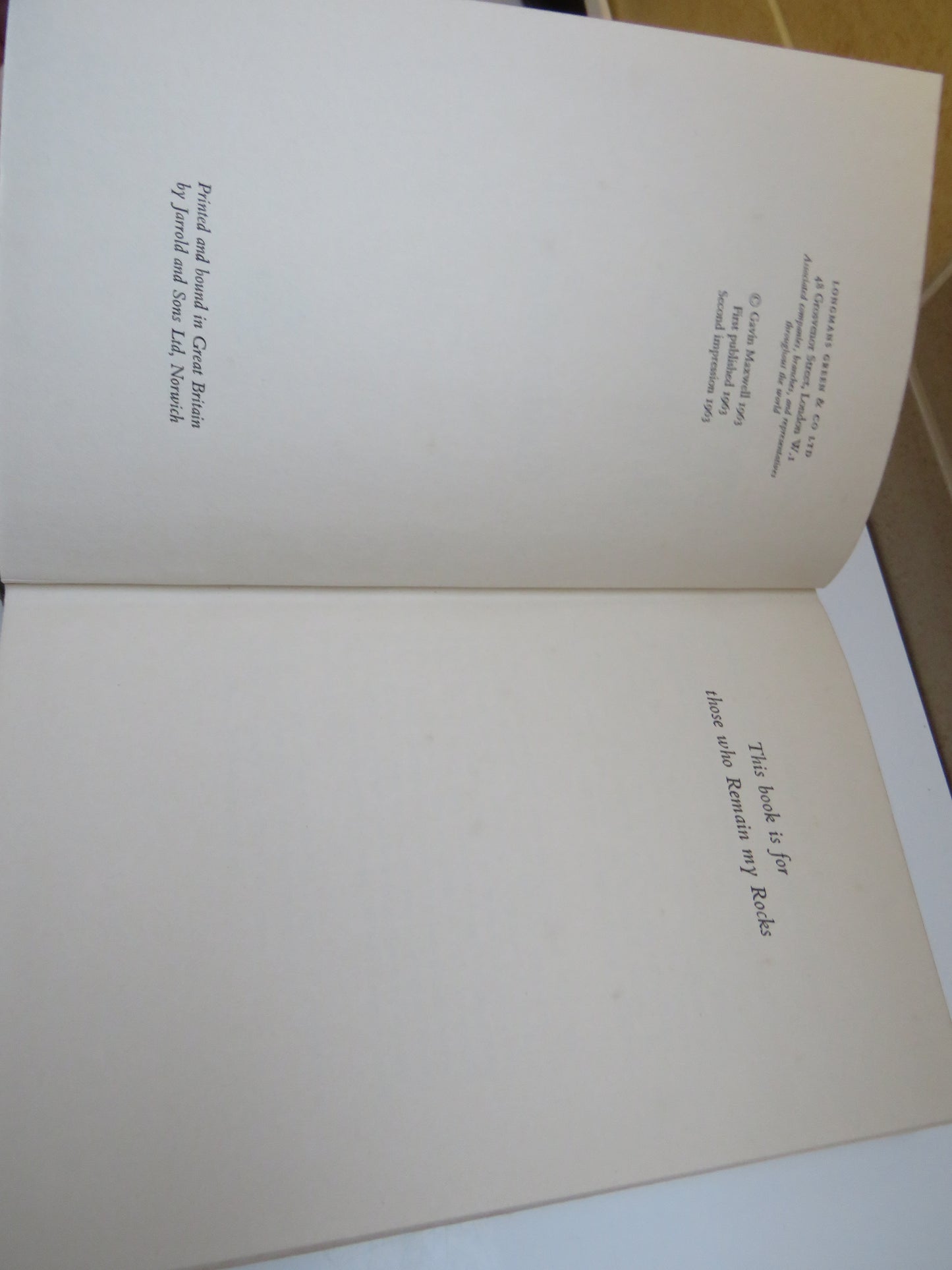 The Rocks Remain By Gavin Maxwell 1963