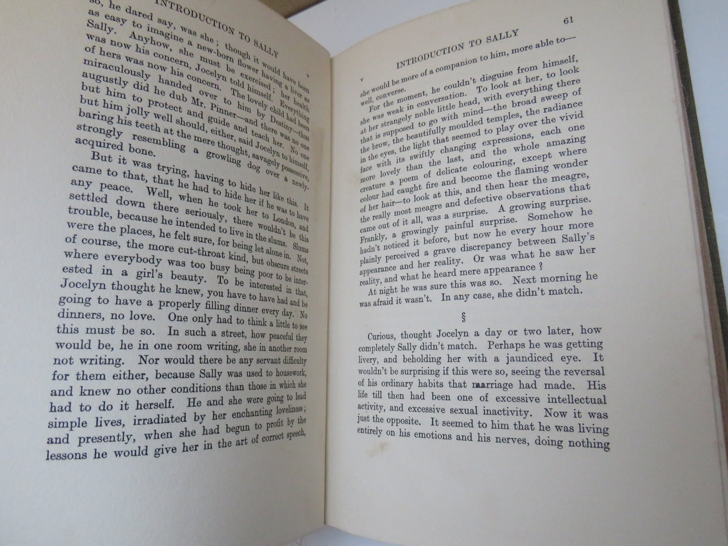 Introduction To Sally By The Author of "Elizabeth and Her German Garden" 1926