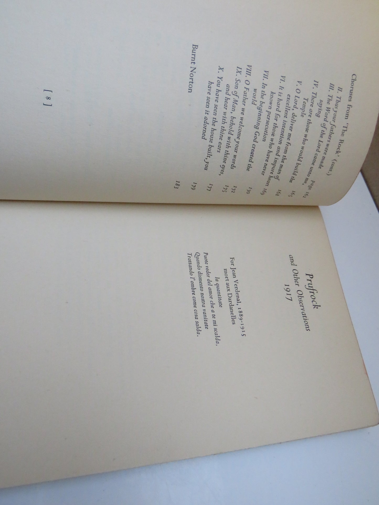 Collected Poems 1909-1935 By T.S. Eliot 1941