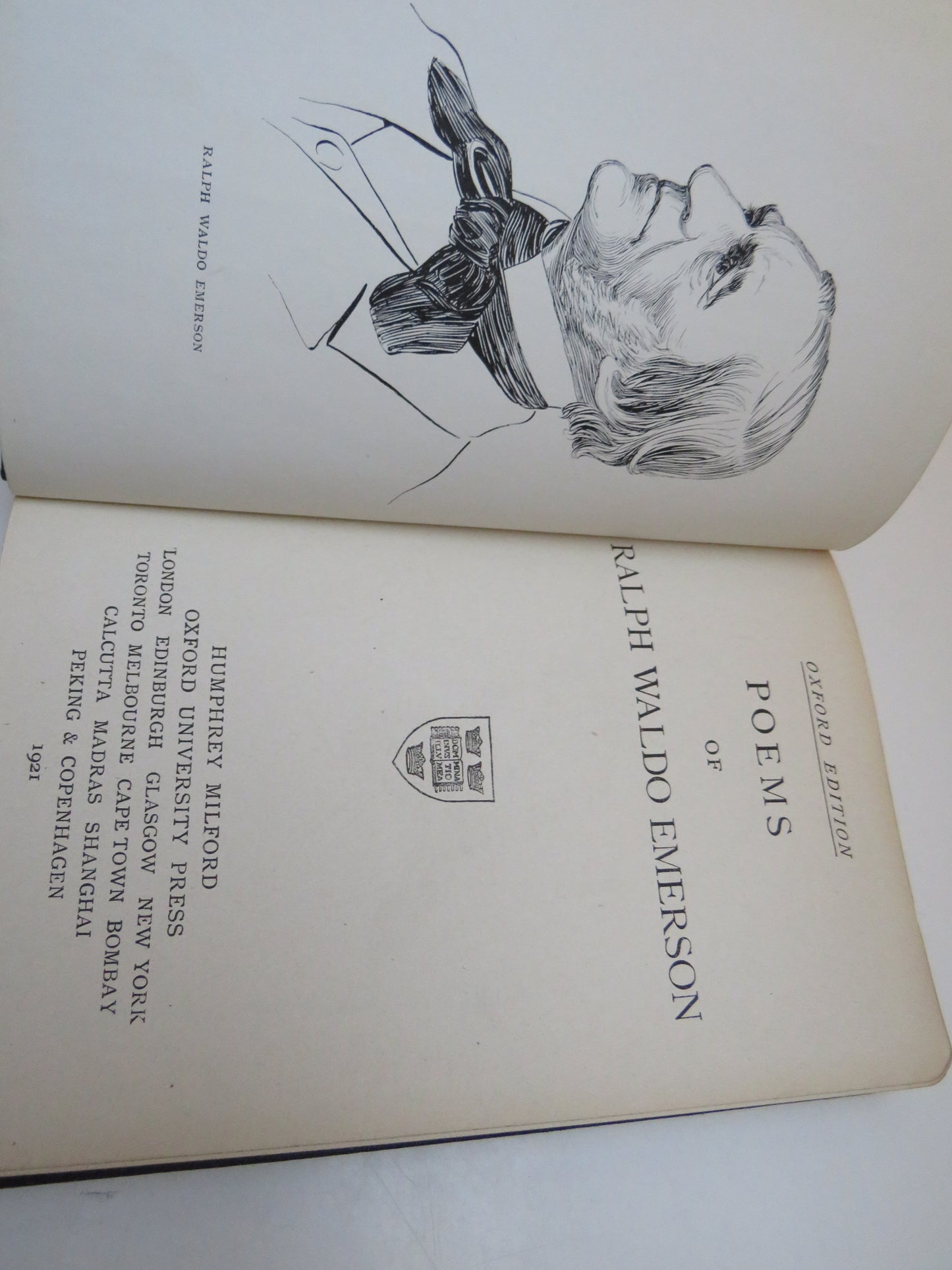 Poems Of Ralph Waldo Emerson 1921 Oxford Edition