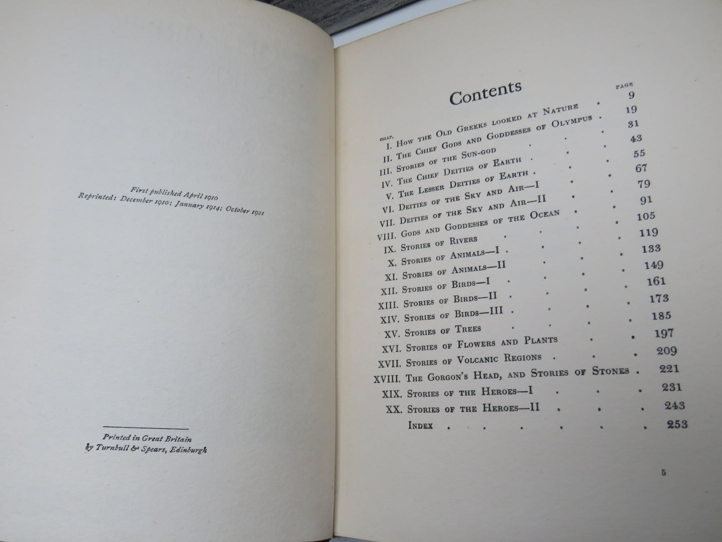 Old Greek Nature Stories By F. A. Farrar 1921