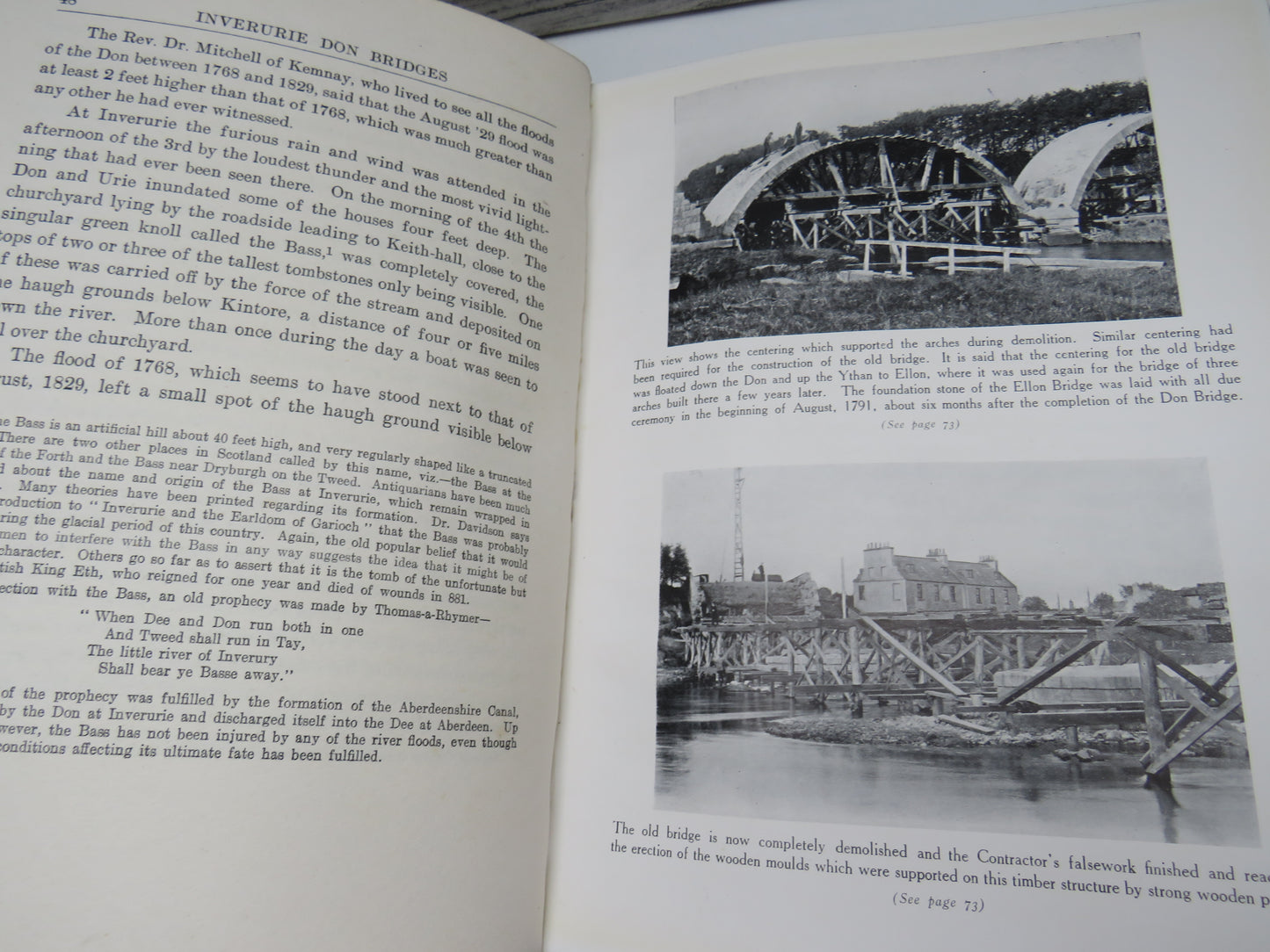 The Old and New Bridges over the River Don at Inverurie 1791 and 1924, compiled by Tawse & Allan, 1925