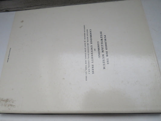 A Catalogue of The Greek and Roman Sculpture In The Fitzwilliam Museum Cambridge By Ludwig Budde and Richard Nicholls 1967