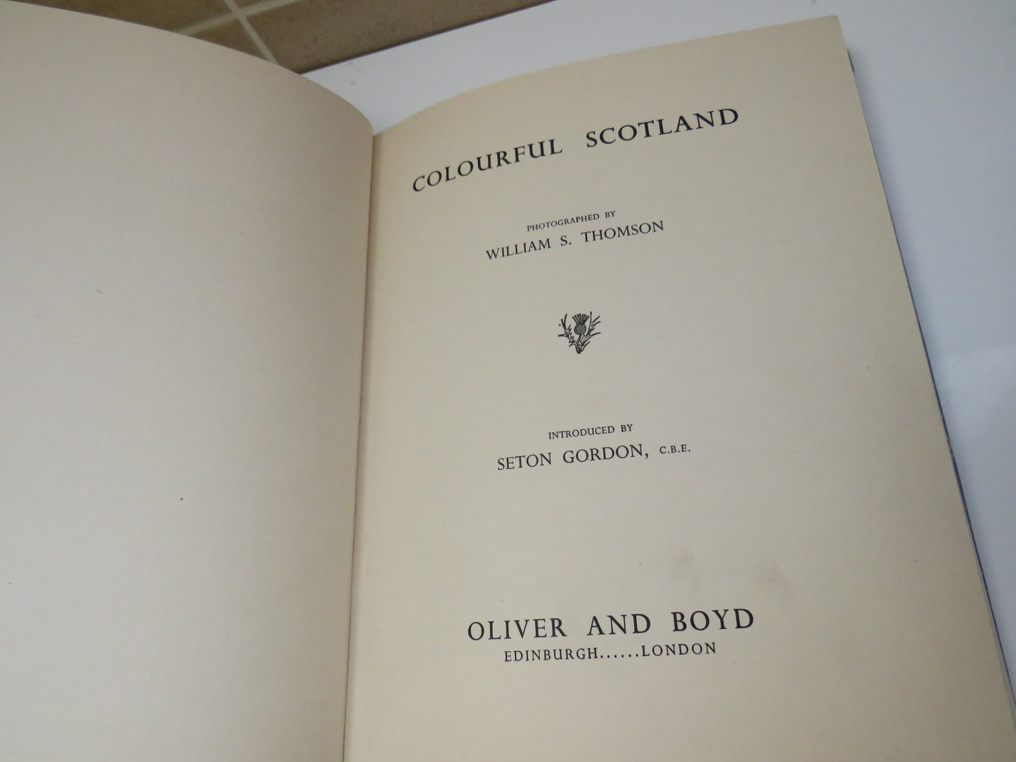 Colourful Scotland Photographed by William S. Thomson and Introduced by Seton Gordon, 1956