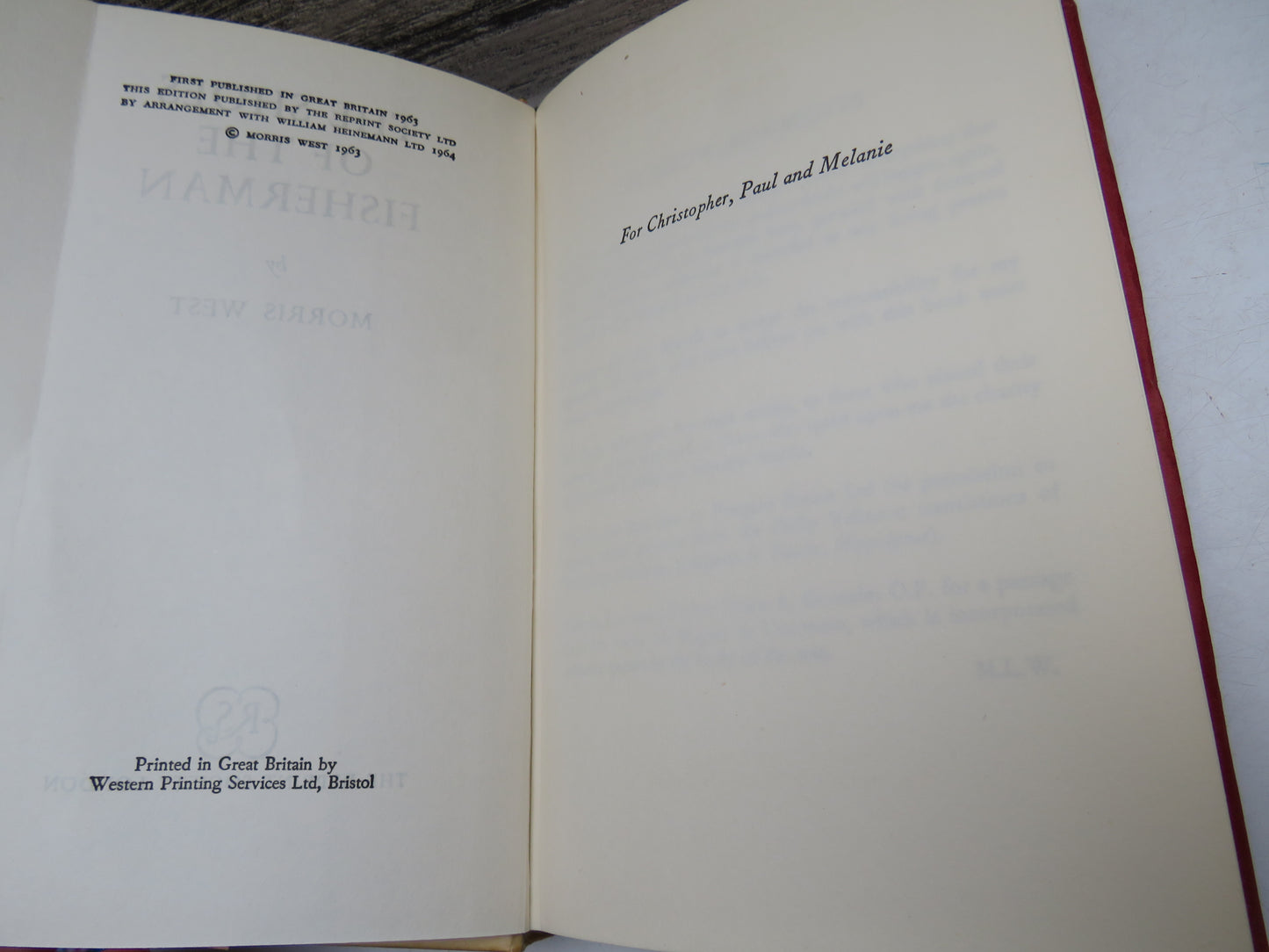 The Shoes of the Fisherman By Morris West 1964