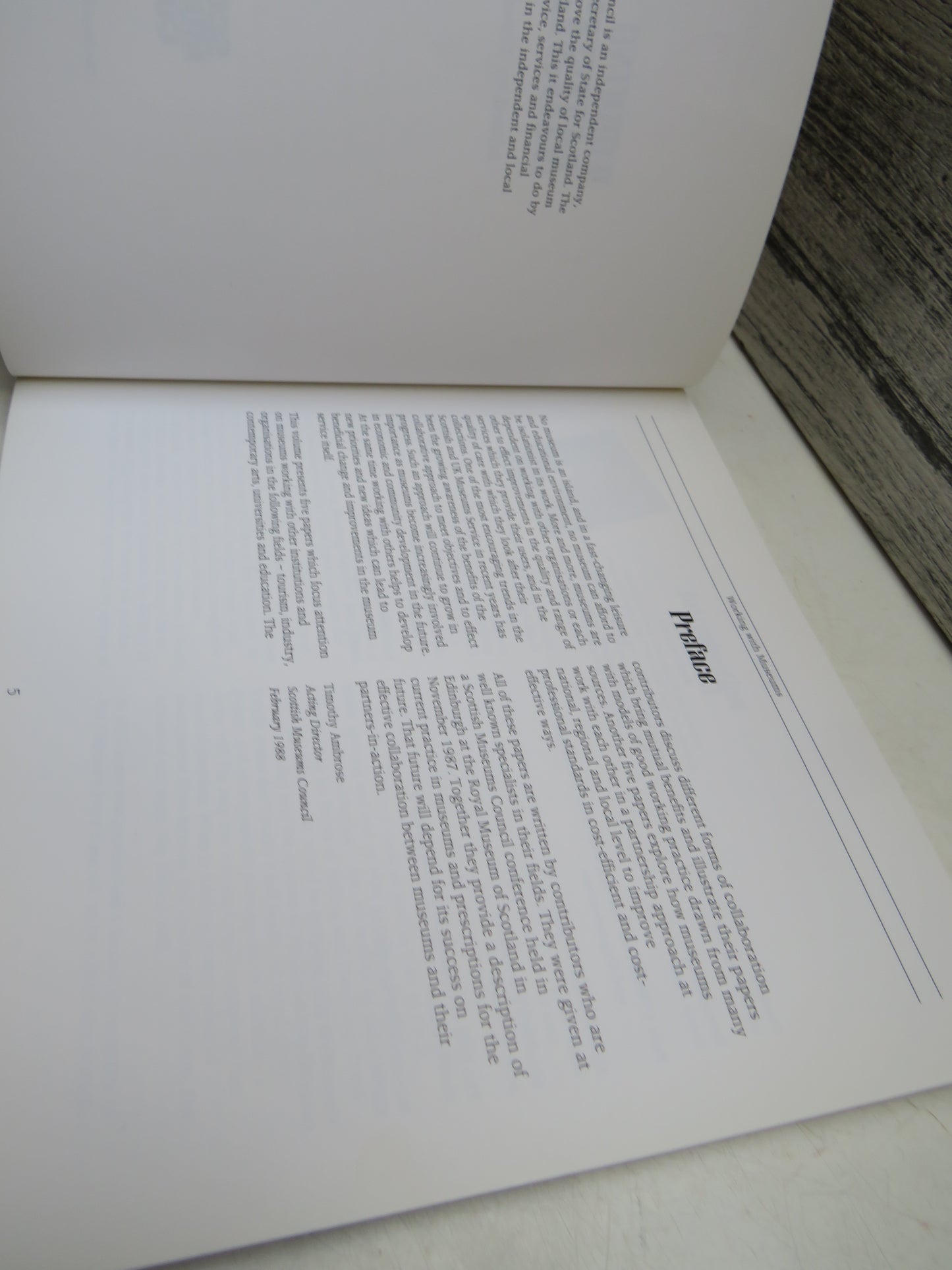 Working With Museums Edited by Timothy Ambrose 1988