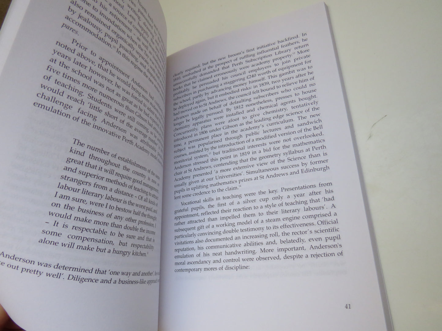 The Schoolmaster Engineer: Adam Anderson of Perth and St Andrews 1780-1845 by Kenneth J Cameron, 2007, Signed