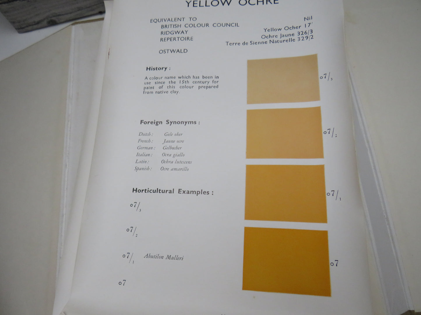 Horticultural Colour Chart II, The British Colour Council