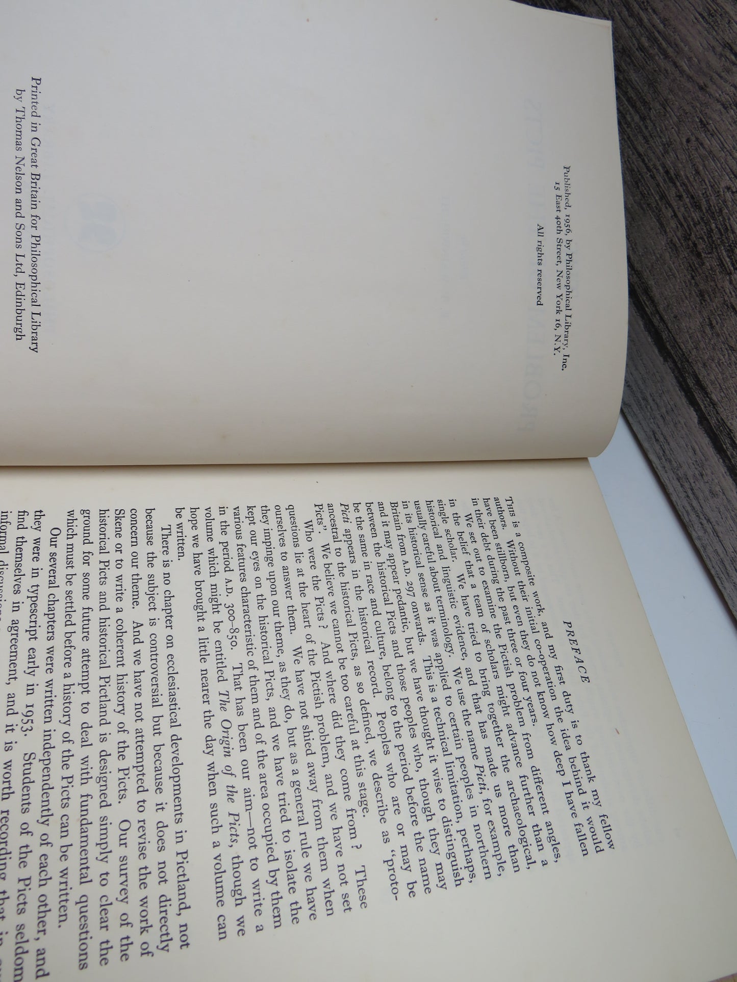 The Problem of the Picts, edited by F. T. Wainwright, 1956
