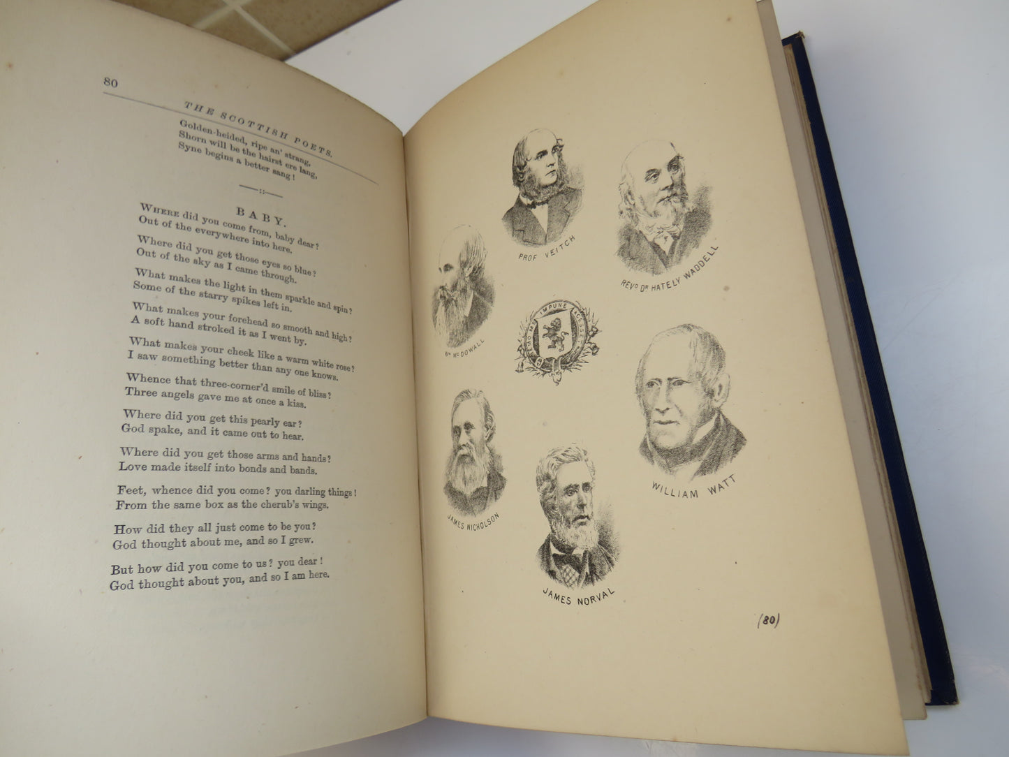 Recent & Living Scottish Poets by Alexander G. Murdoch with Portraits, 1883