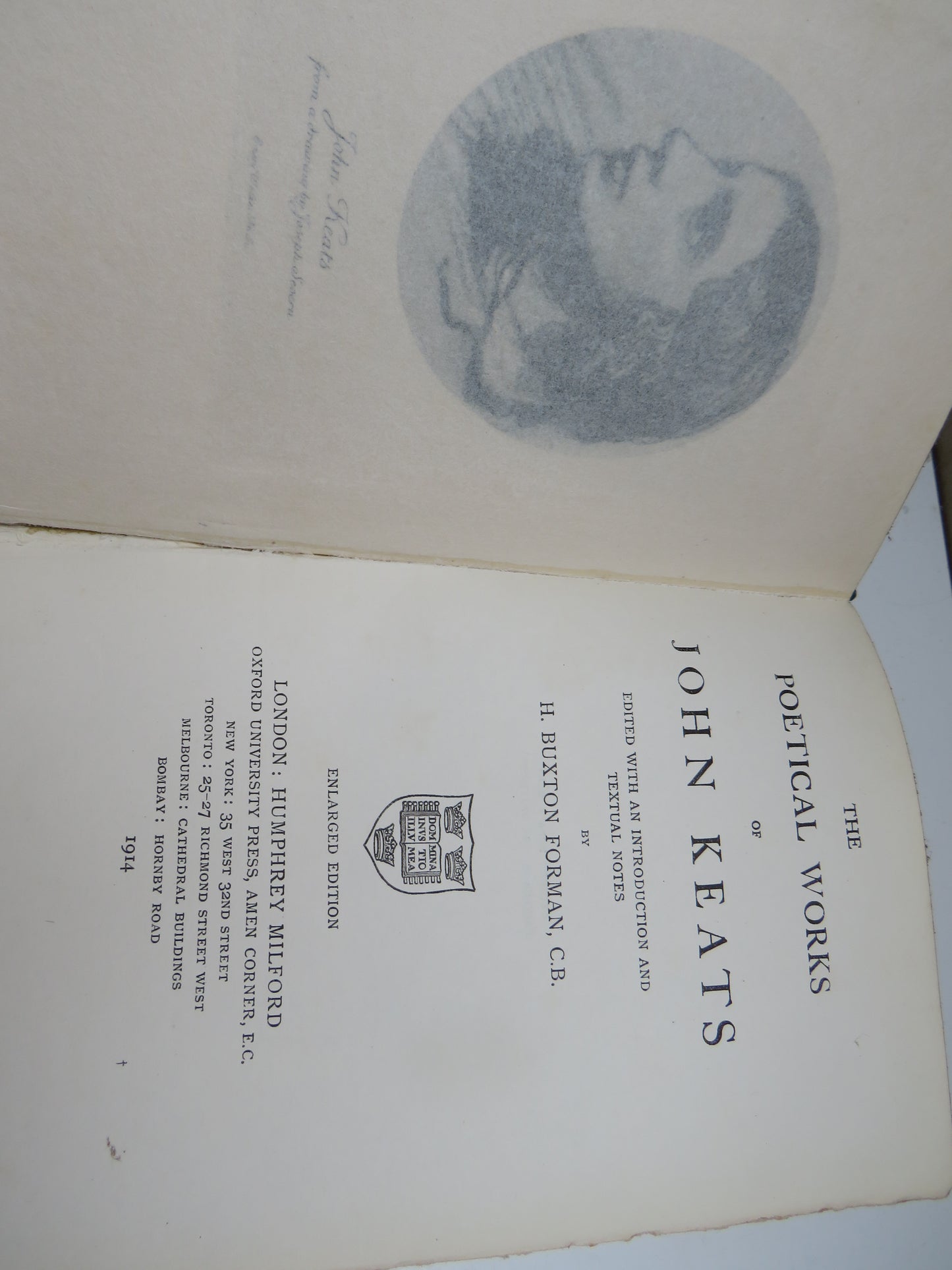 The Poetical Works Of John Keats By H. Buxton Forman 1914