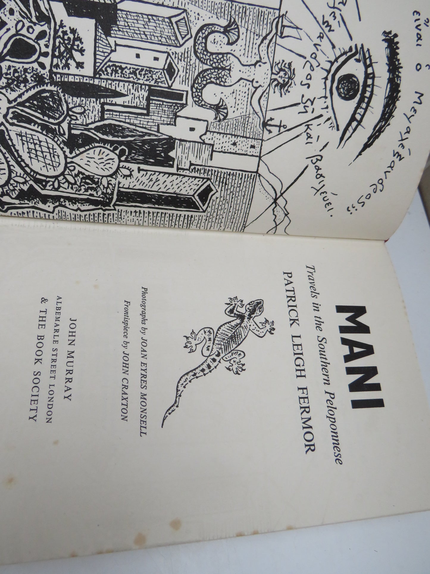 Mani Travels In The Southern Peloponnese By Patrick Leigh Fermor 1958