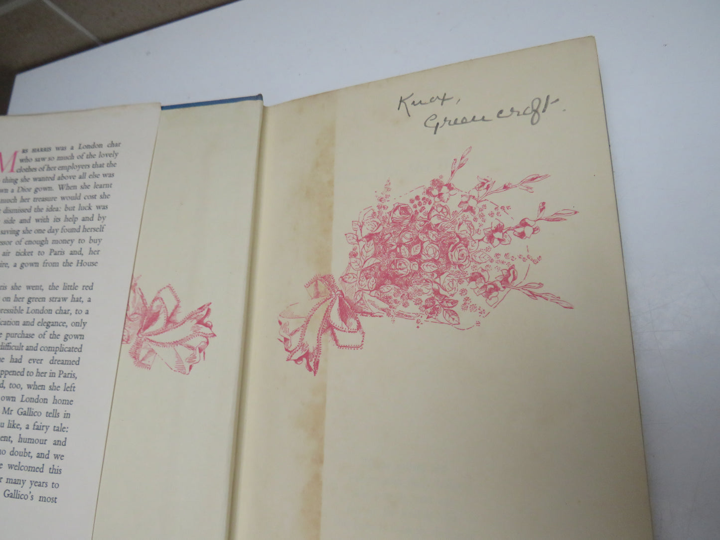 Flowers For Mrs Harris By Paul Gallico 1958