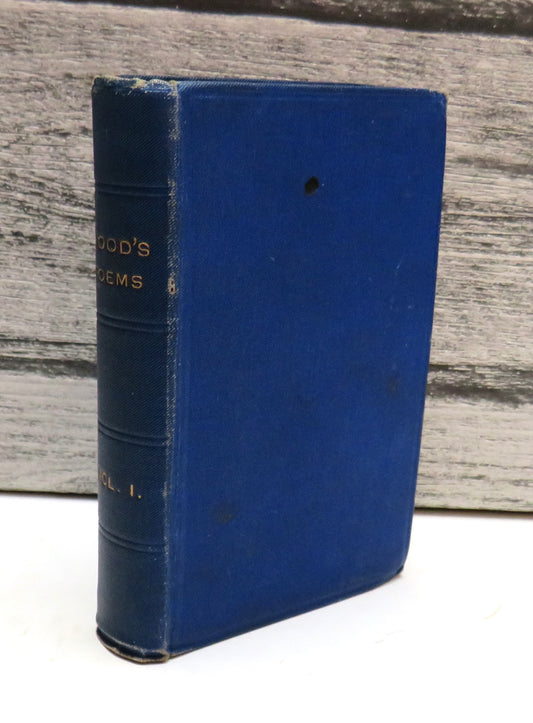 Poems of Thomas Hood, Volume I, 1881, Antique Miniature Poetry Book
