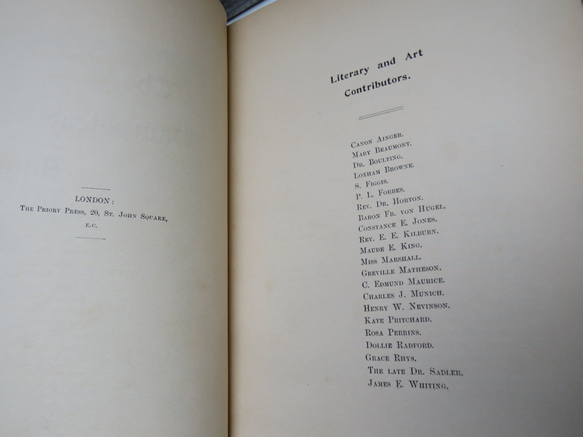 The Hampstead Annual 1898 Edited By Ernest Rhys