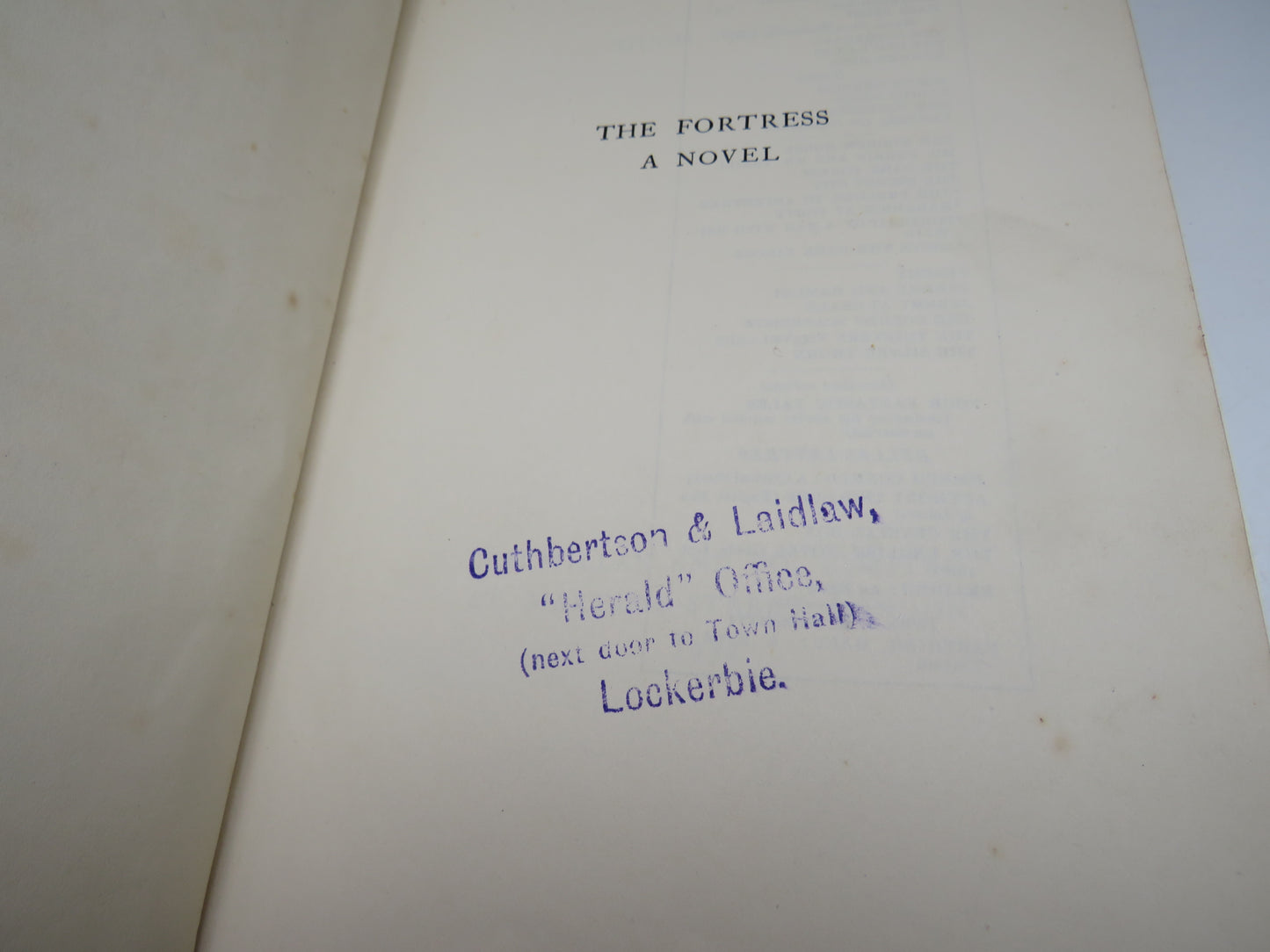 The Fortress A Novel By Hugh Walpole 1932