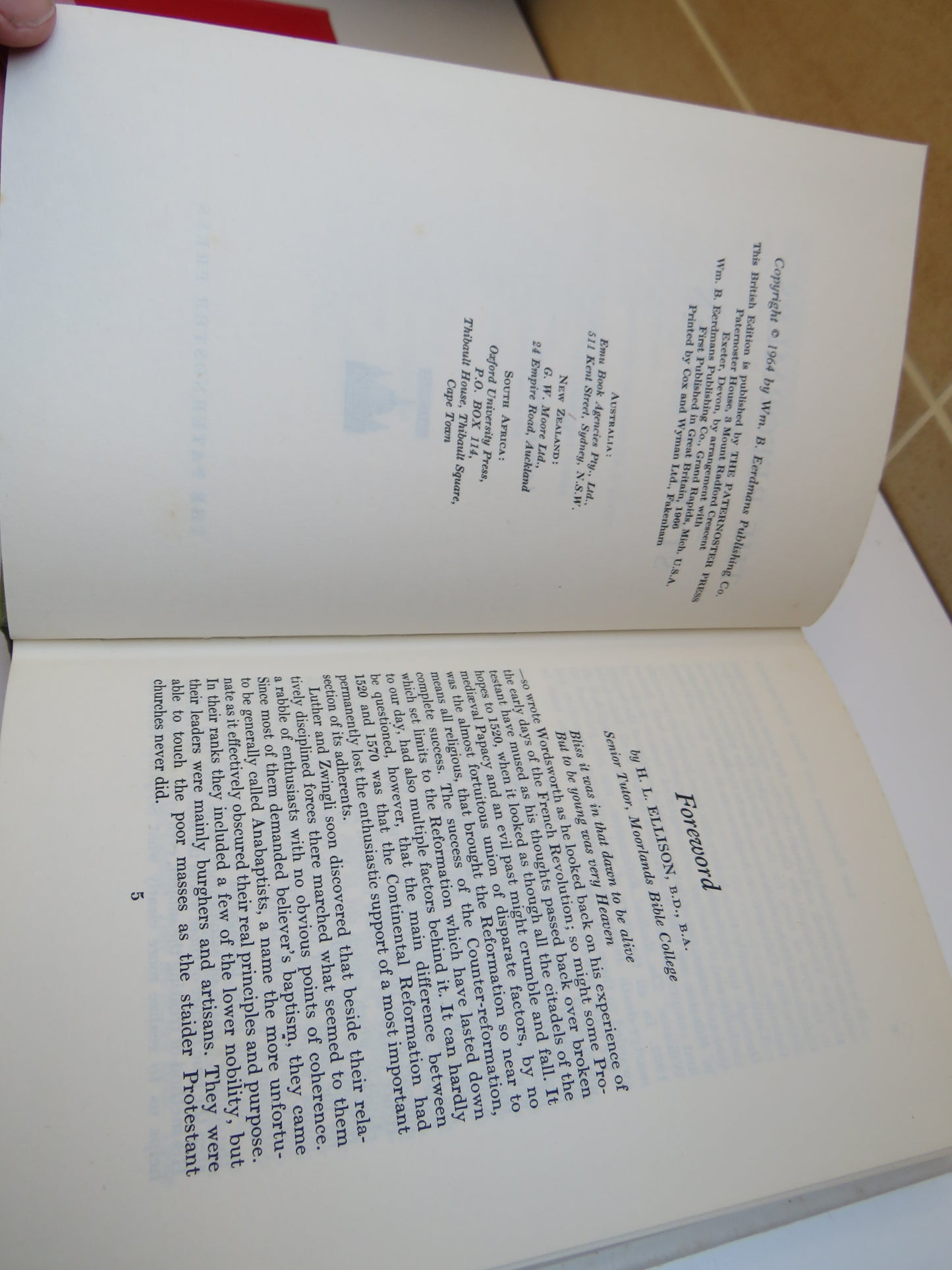The Reformers and Their Stepchildren By Leonard Verduin 1964