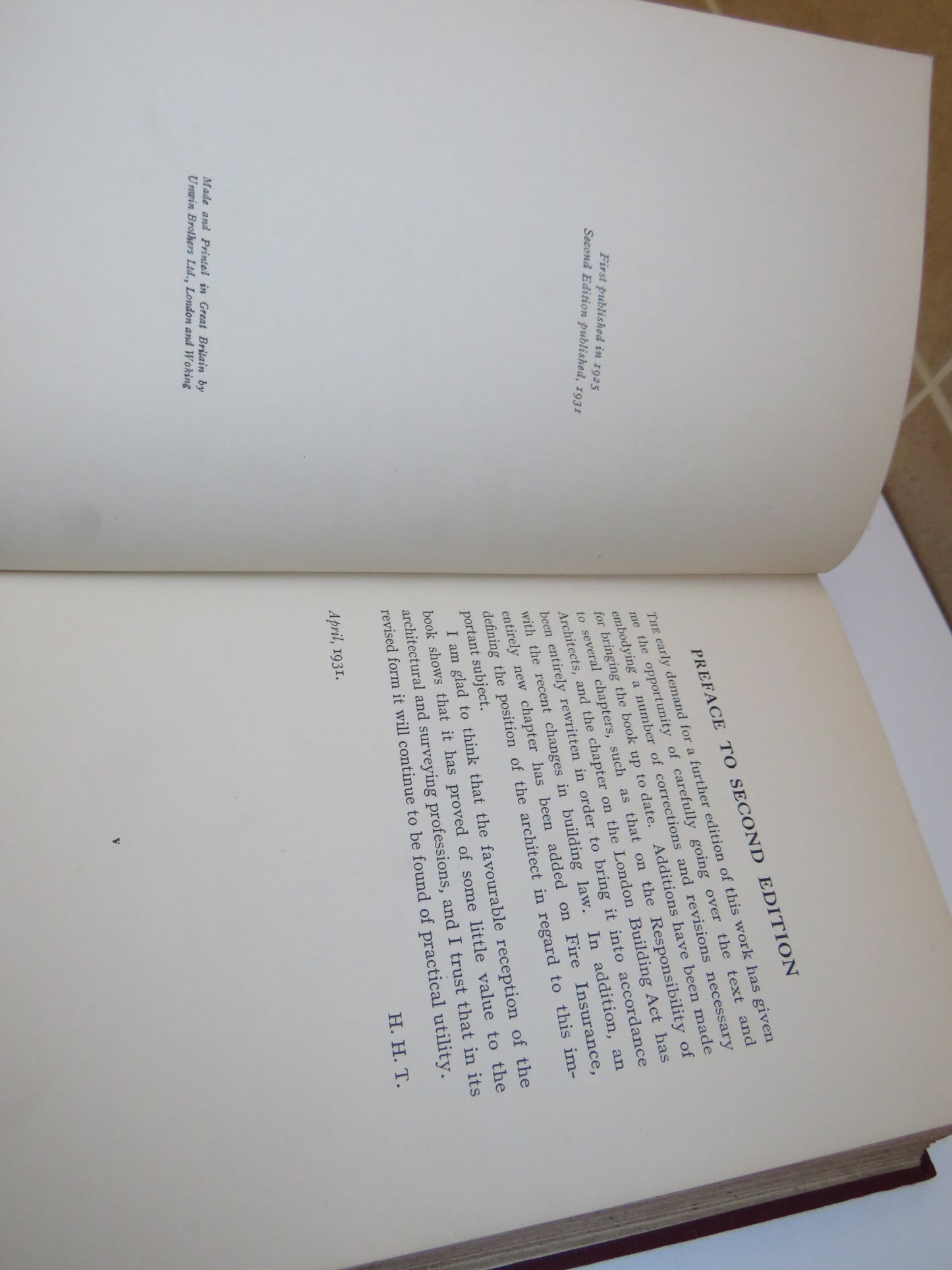 Architectural Practice and Procedure A Manual For Practitioners & Students By Hamilton H. Turner 1931