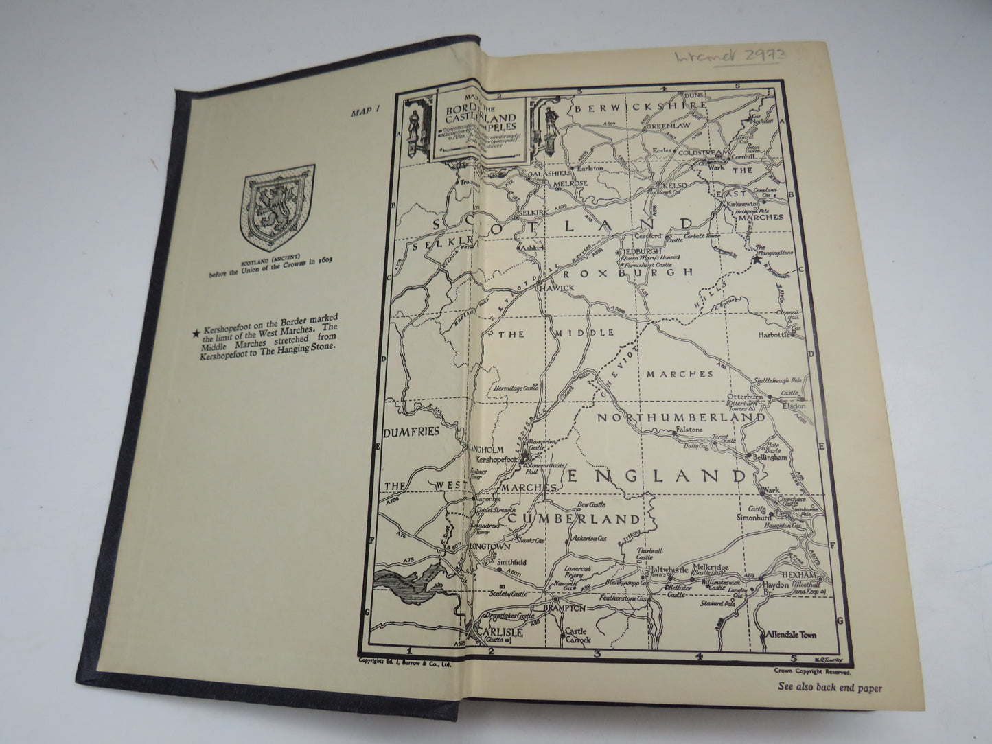 Borderland Castles and Peles A Concise Guide To The Strongholds of The Anglo-Scottish Border, Compiled For The Use of Motorists, Cyclists, Walkers and Other Interested In These Picturesque Survivals of Medieval Times By Robert Hugill