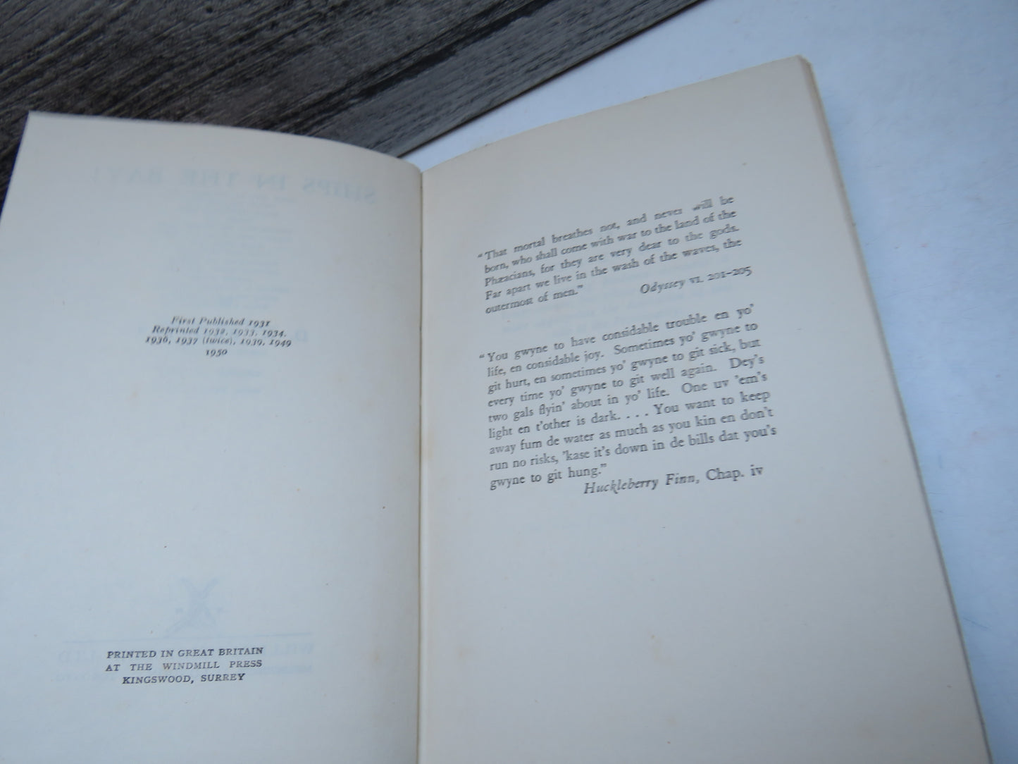 Ships In The Bay By D.K. Broster 1950